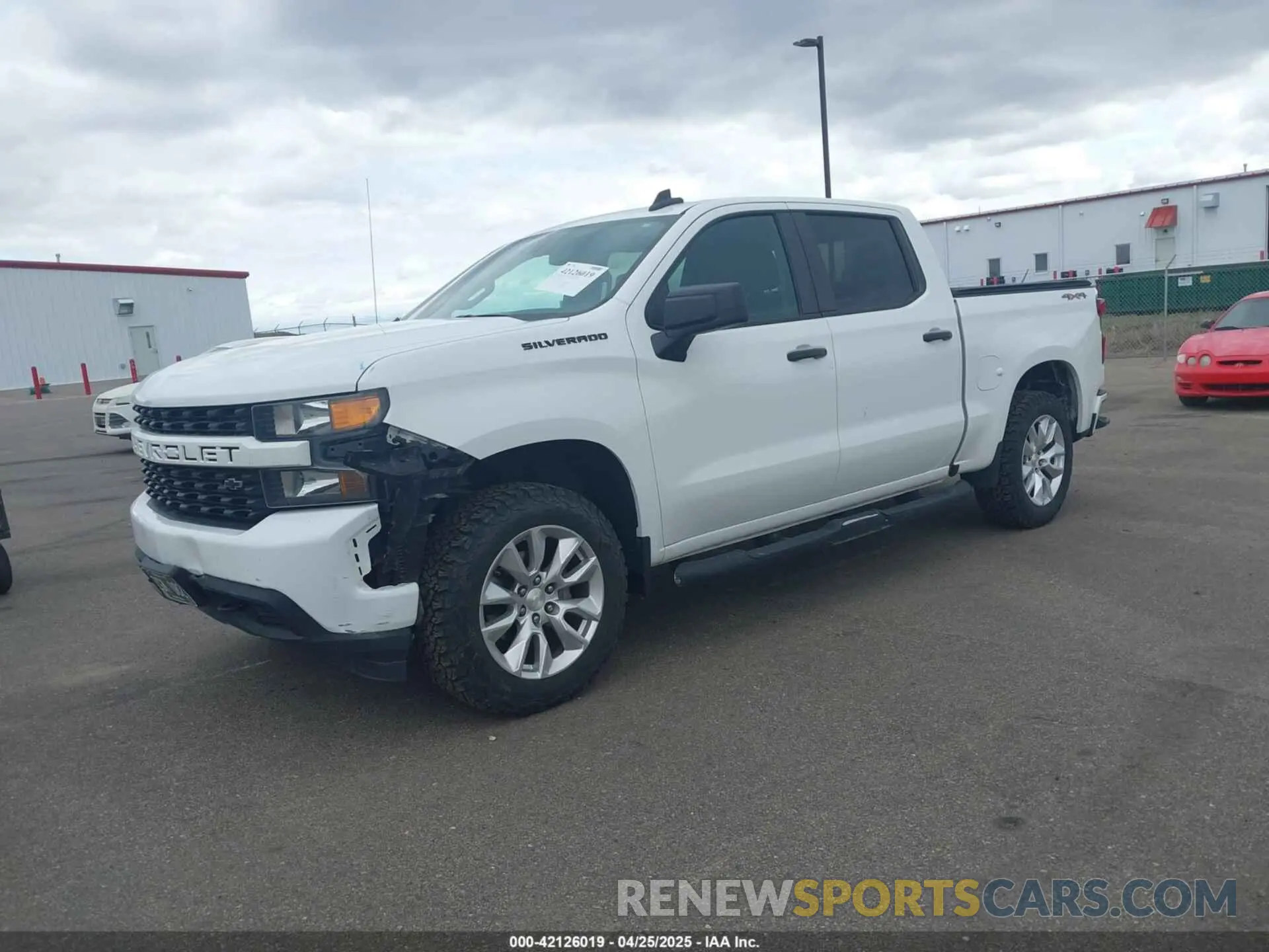 2 Photograph of a damaged car 1GCPYBEH5LZ321632 CHEVROLET SILVERADO 1500 2020