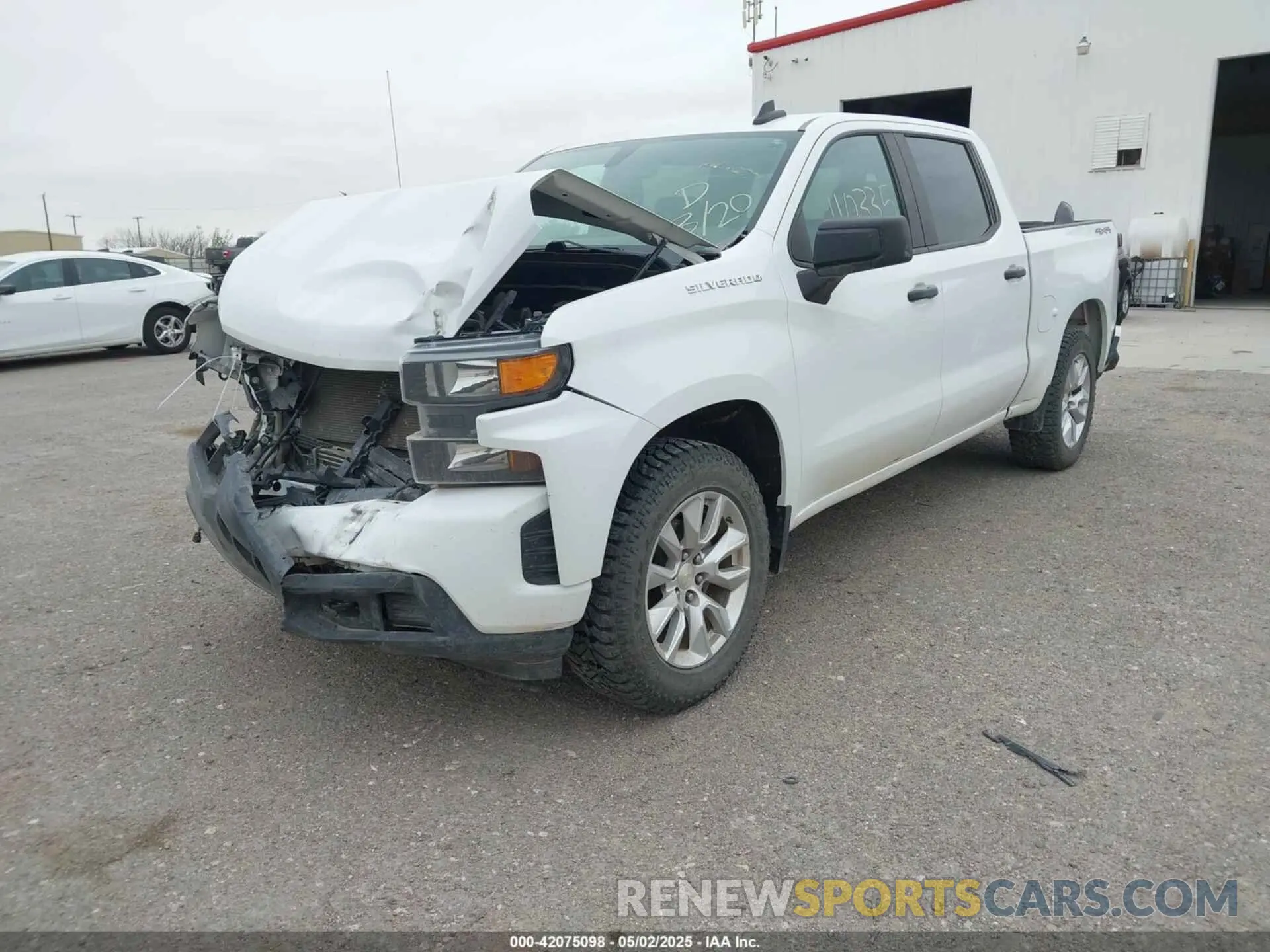 2 Photograph of a damaged car 1GCPYBEK8LZ193706 CHEVROLET SILVERADO 1500 2020