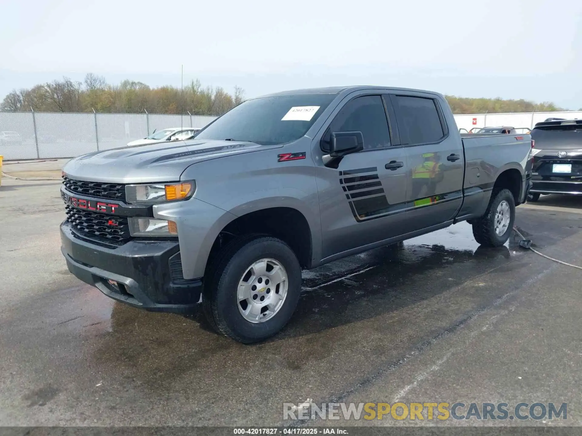 2 Photograph of a damaged car 1GCPYCEF0LZ258847 CHEVROLET SILVERADO 1500 2020