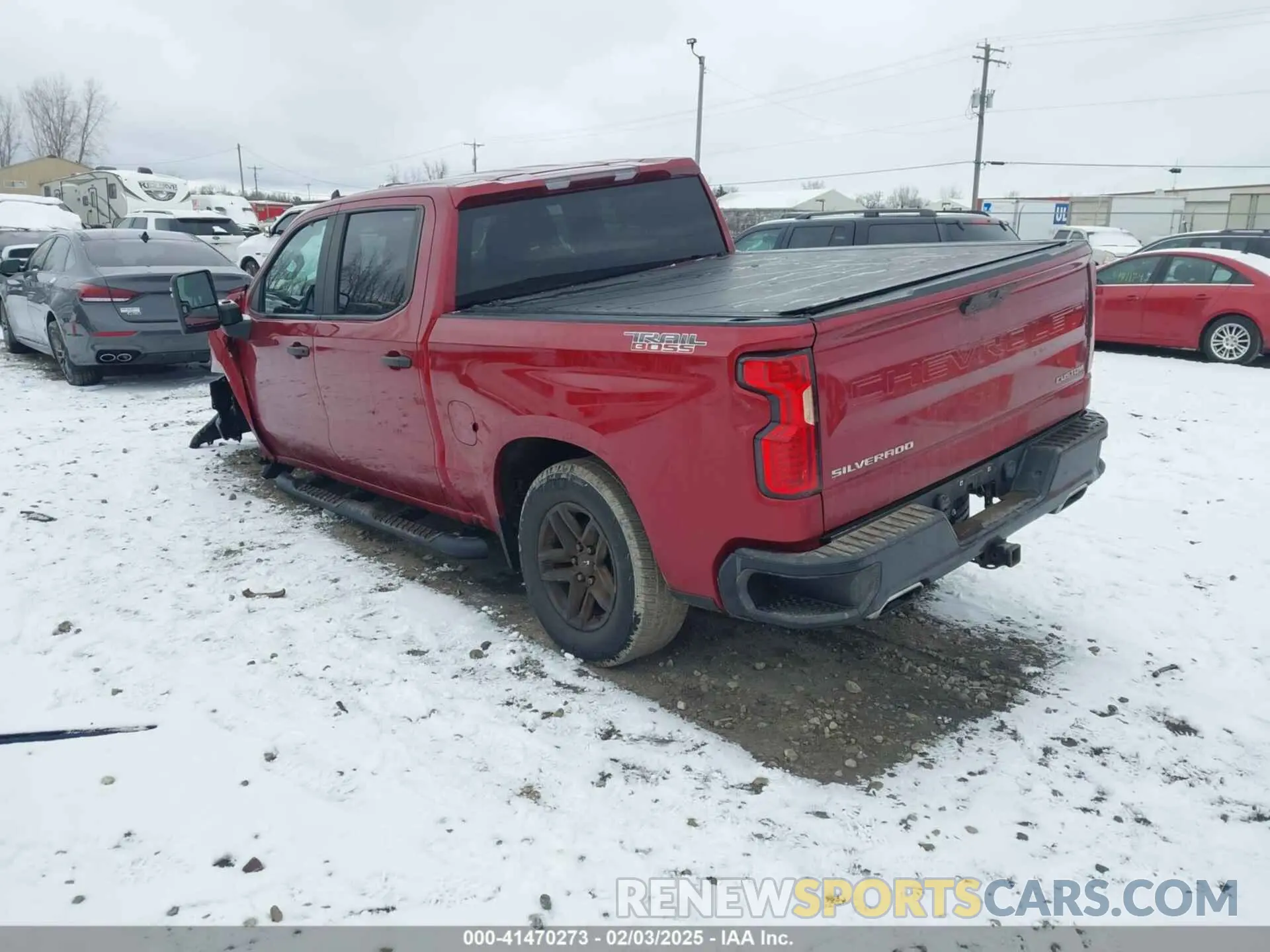 3 Photograph of a damaged car 1GCPYCEF1LZ230720 CHEVROLET SILVERADO 1500 2020