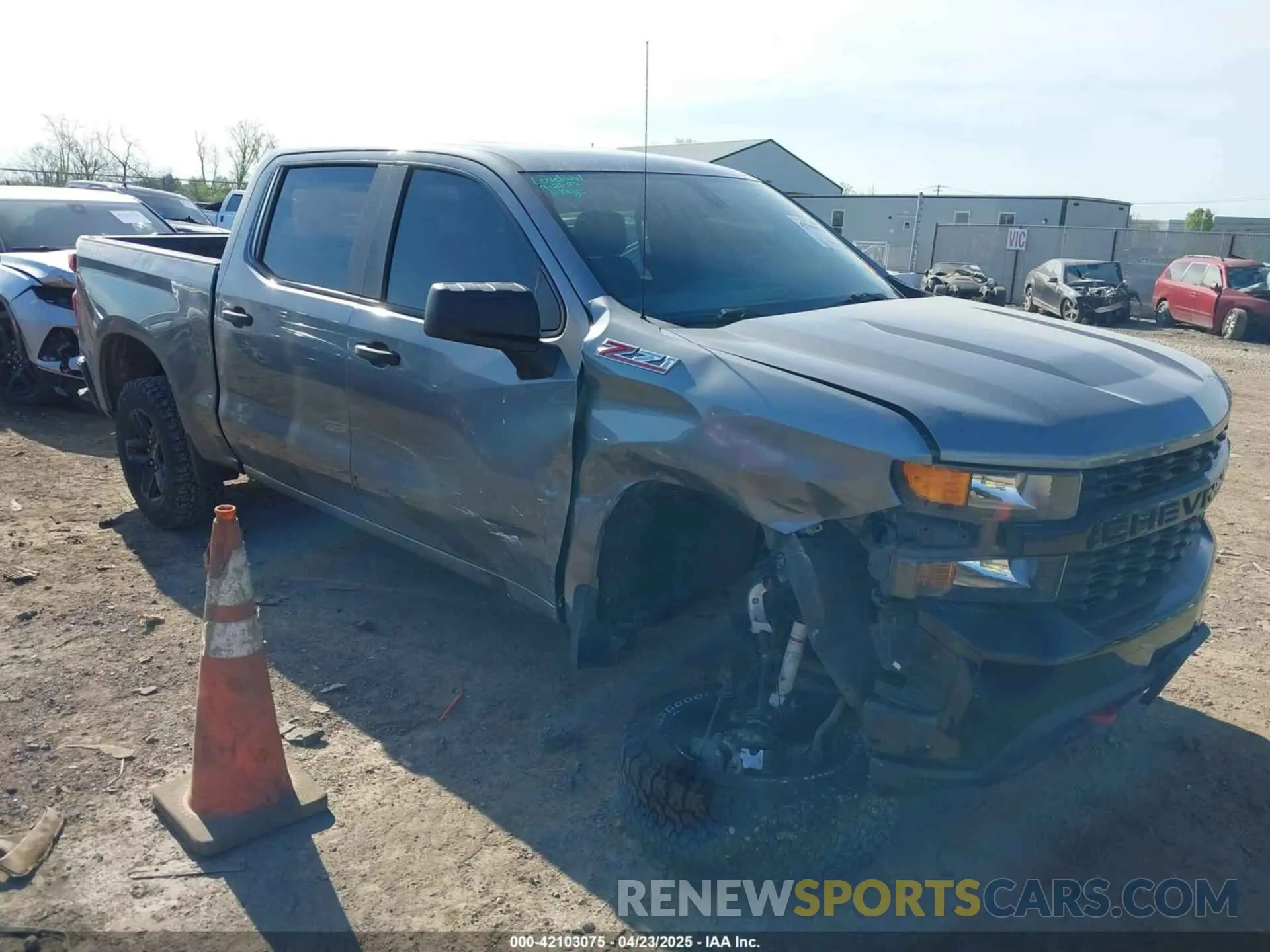 1 Photograph of a damaged car 1GCPYCEF4LZ157889 CHEVROLET SILVERADO 1500 2020