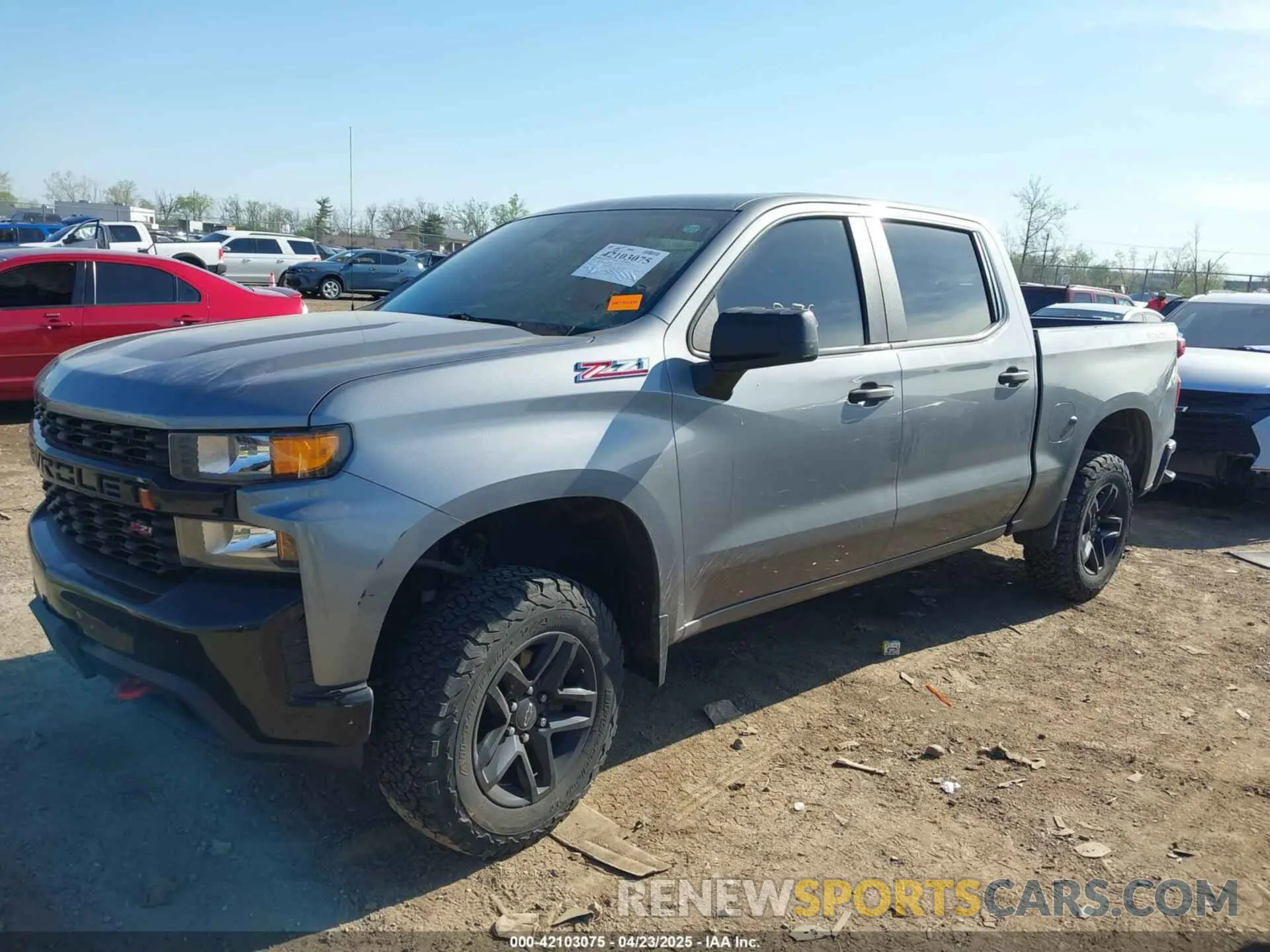 2 Photograph of a damaged car 1GCPYCEF4LZ157889 CHEVROLET SILVERADO 1500 2020
