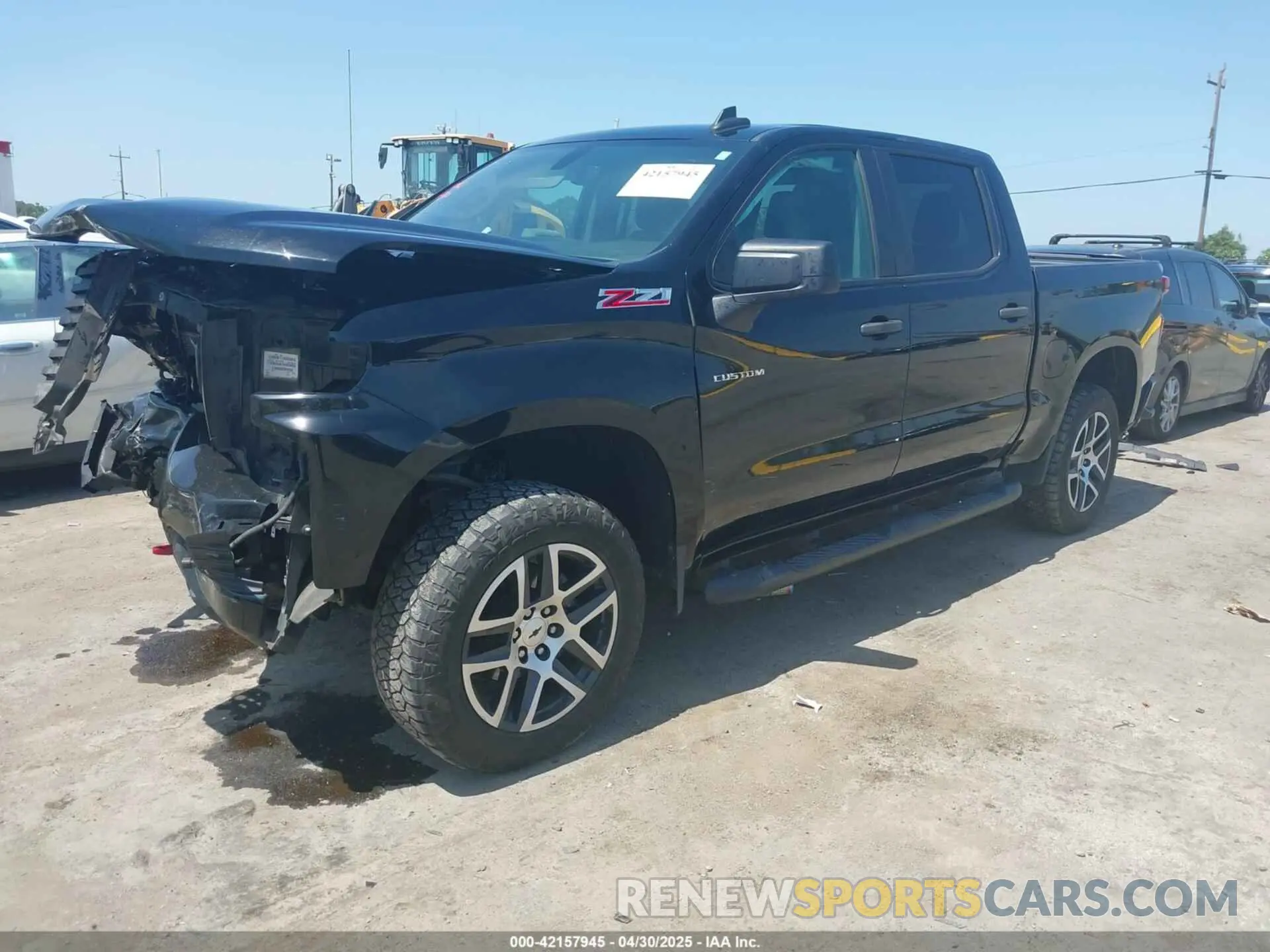 2 Photograph of a damaged car 1GCPYCEF9LZ193108 CHEVROLET SILVERADO 1500 2020