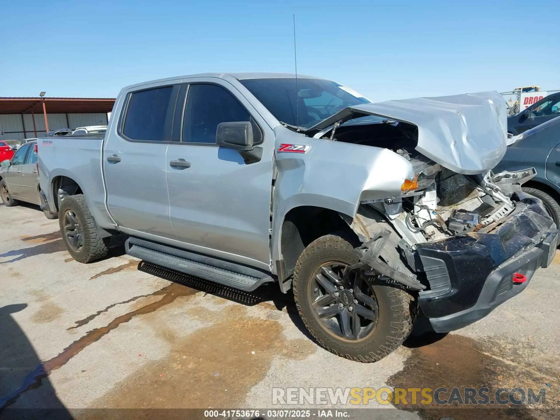 13 Photograph of a damaged car 1GCPYCEFXLZ122516 CHEVROLET SILVERADO 1500 2020