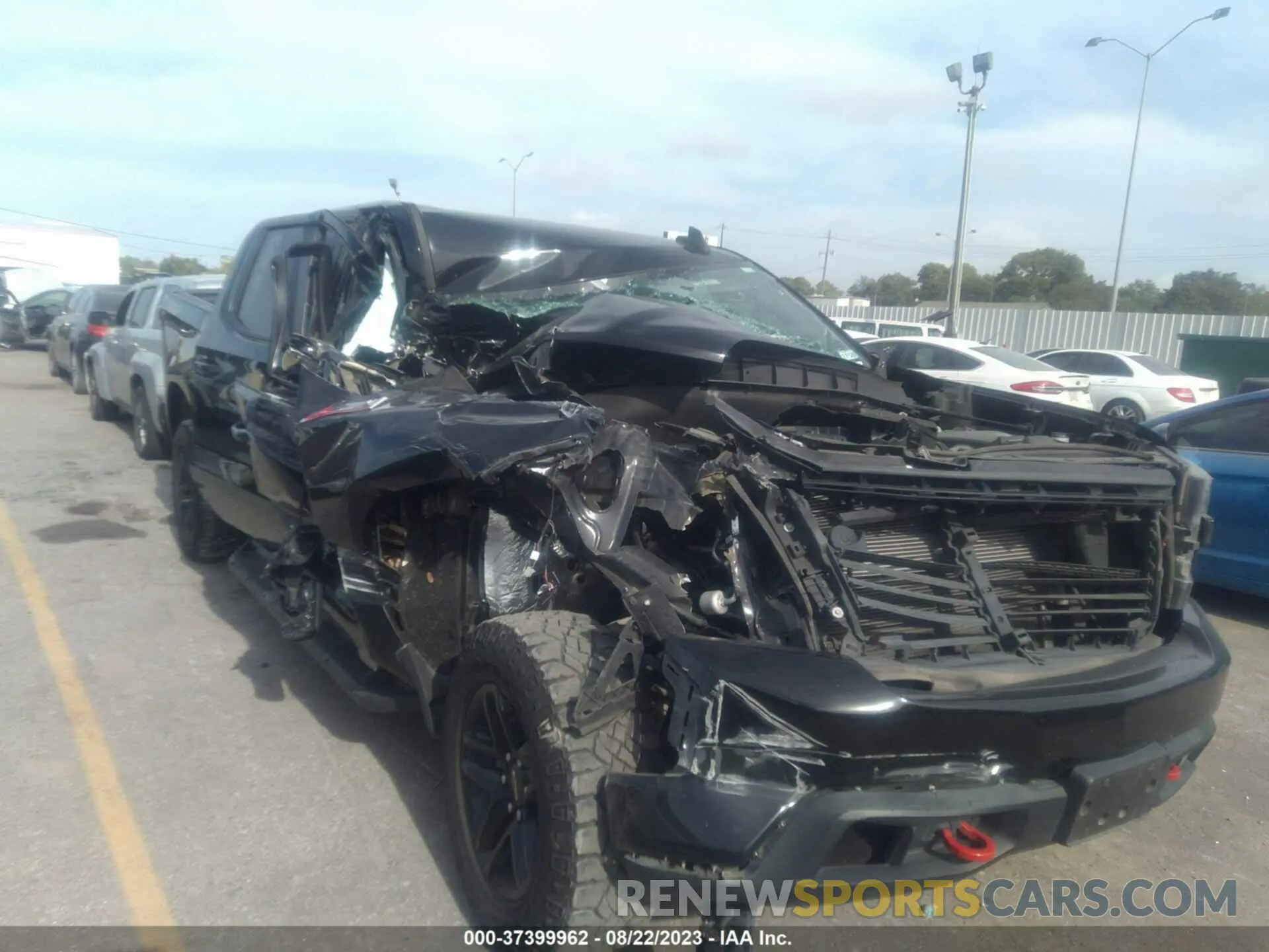 1 Photograph of a damaged car 1GCPYFED0LZ134903 CHEVROLET SILVERADO 1500 2020