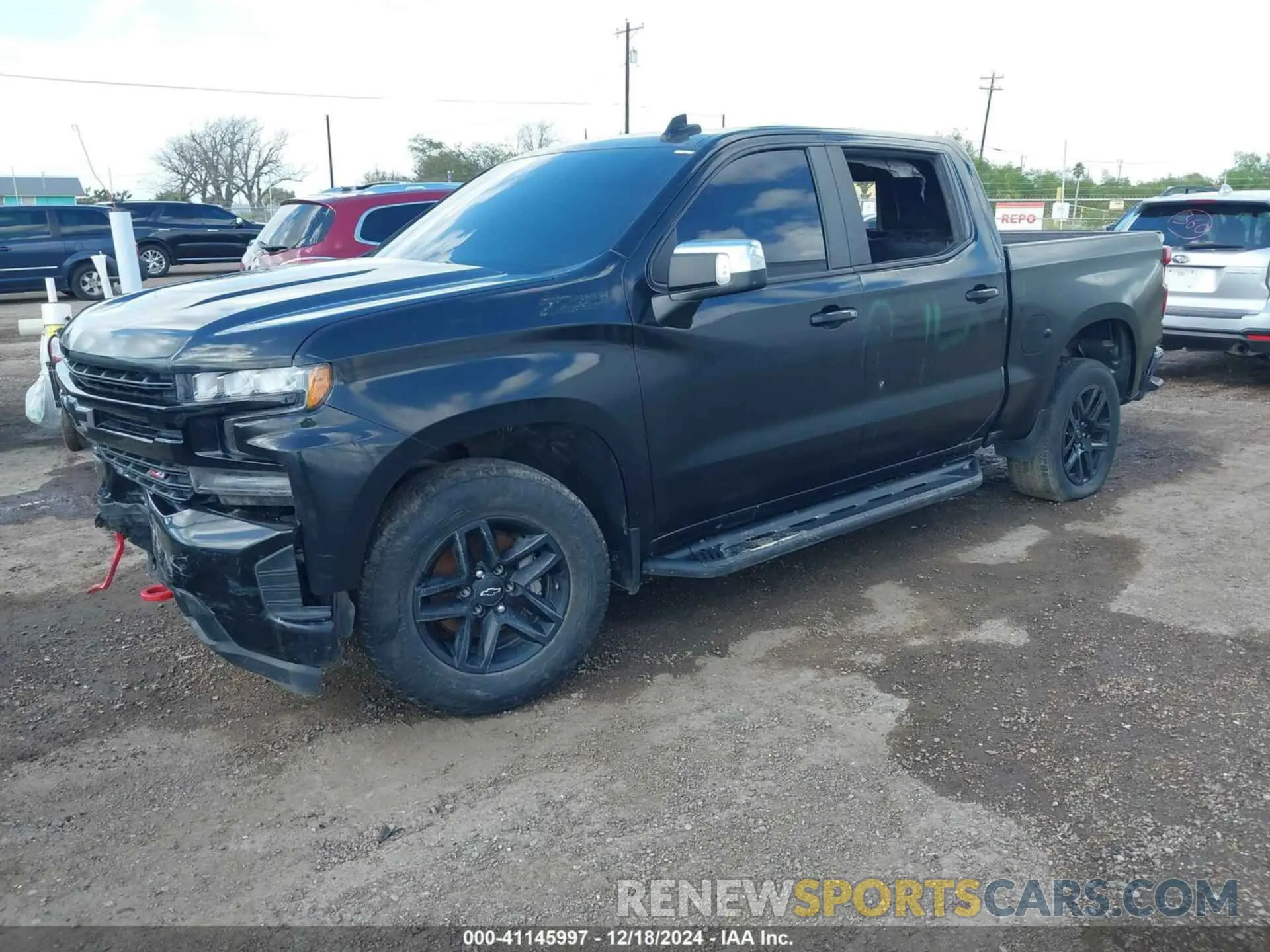 2 Photograph of a damaged car 1GCPYFED3LZ175820 CHEVROLET SILVERADO 1500 2020