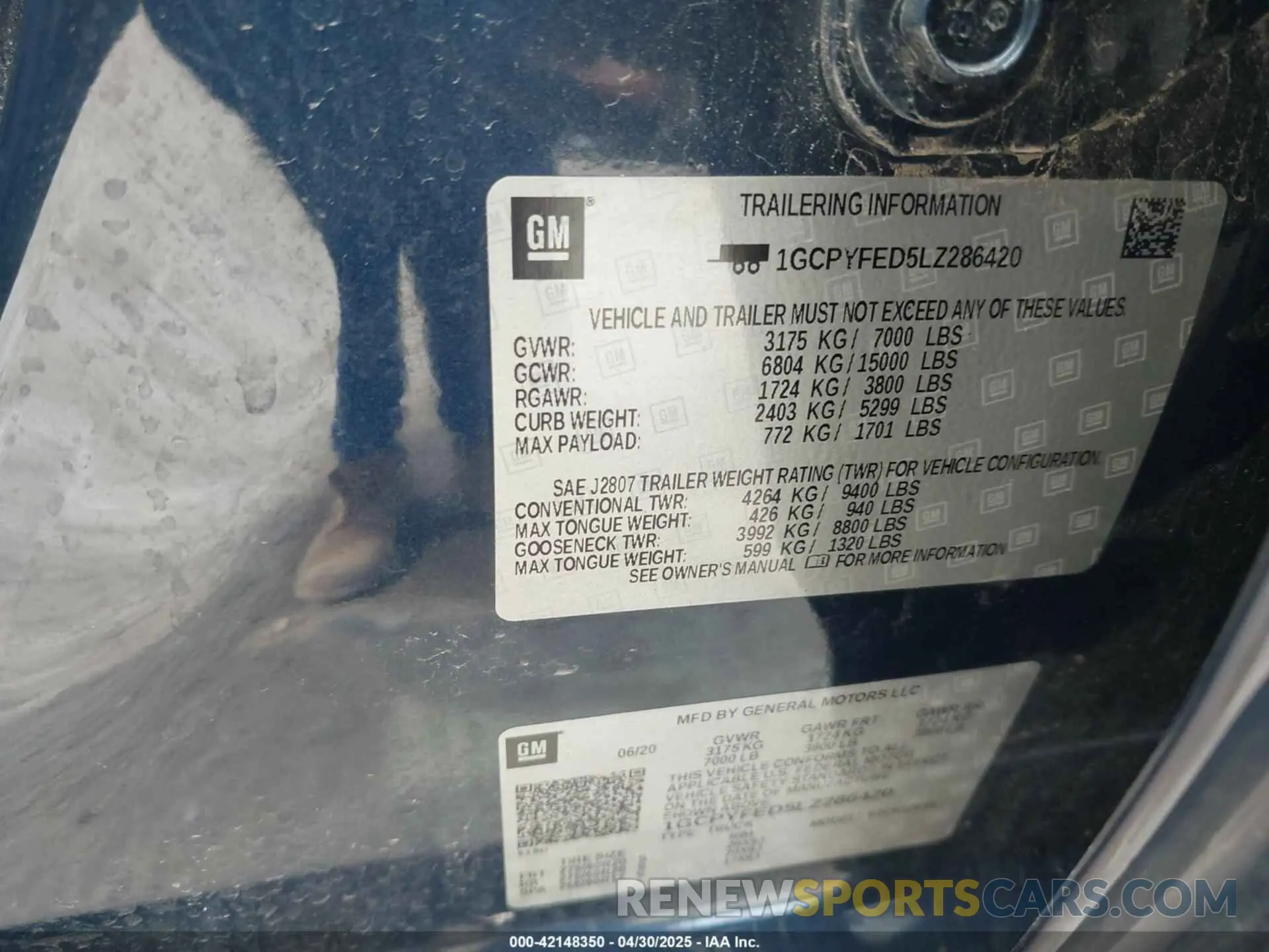 9 Photograph of a damaged car 1GCPYFED5LZ286420 CHEVROLET SILVERADO 1500 2020