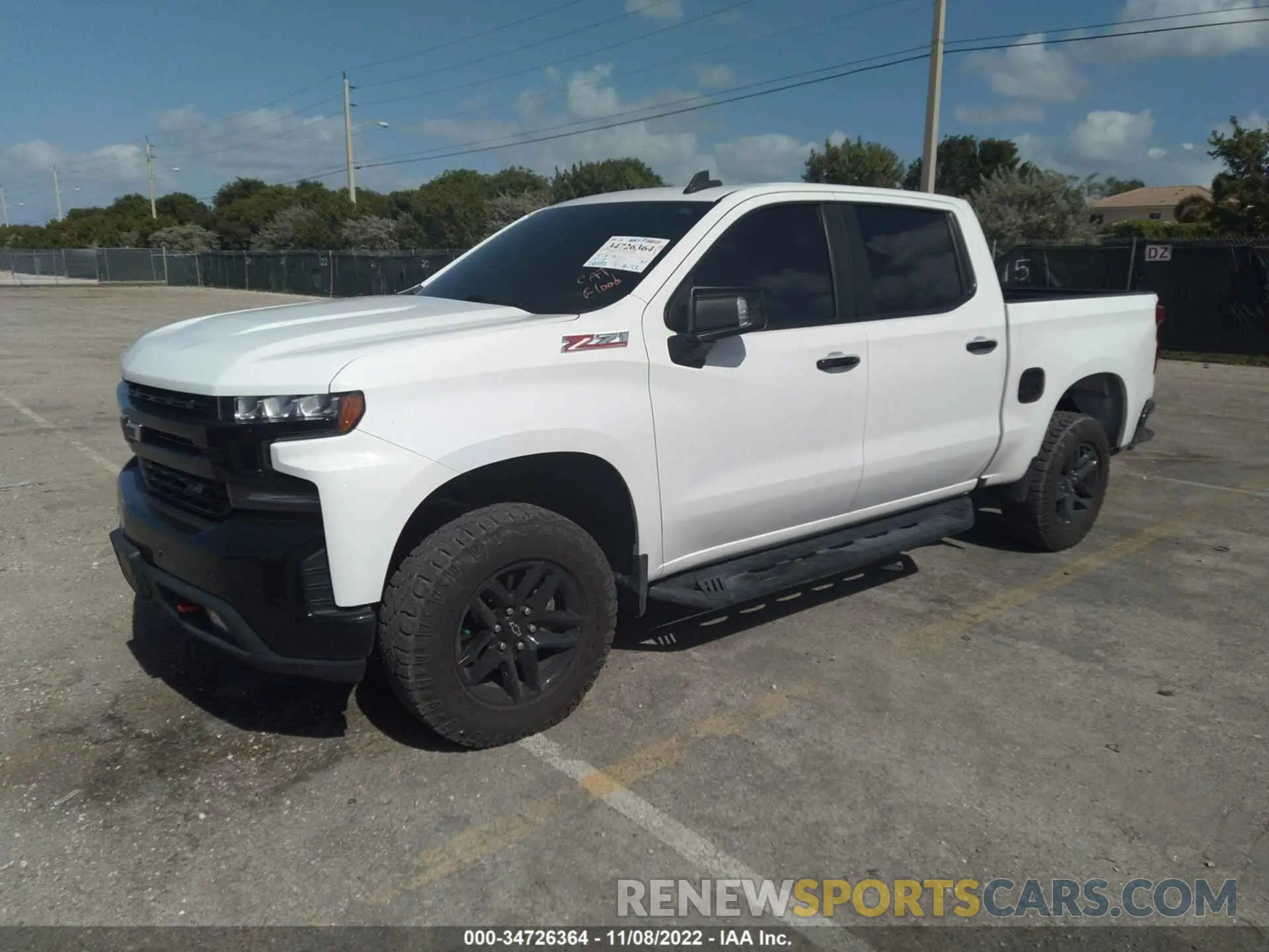 2 Photograph of a damaged car 1GCPYFED6LZ137417 CHEVROLET SILVERADO 1500 2020