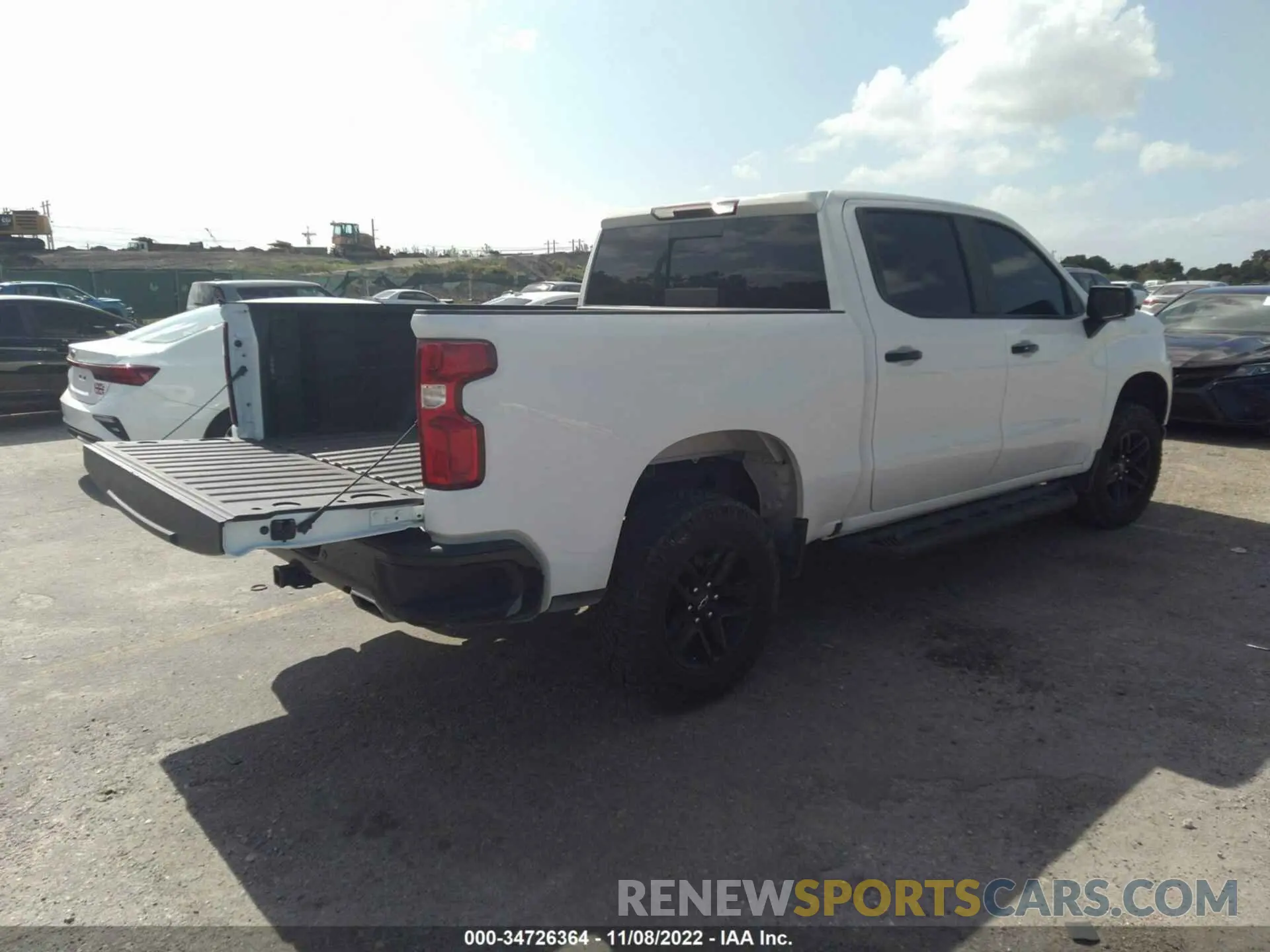 4 Photograph of a damaged car 1GCPYFED6LZ137417 CHEVROLET SILVERADO 1500 2020