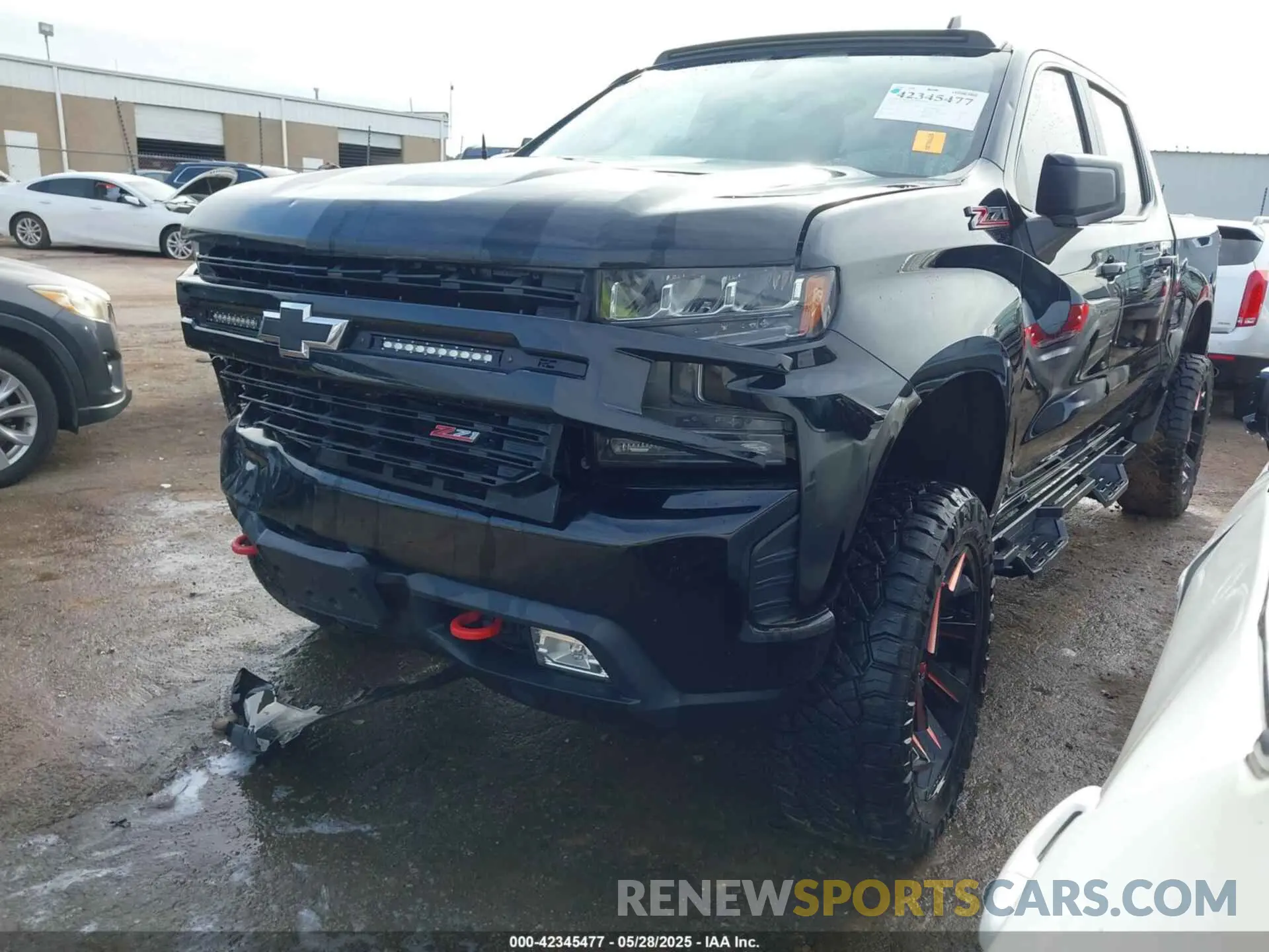 2 Photograph of a damaged car 1GCPYFED7LZ111571 CHEVROLET SILVERADO 1500 2020