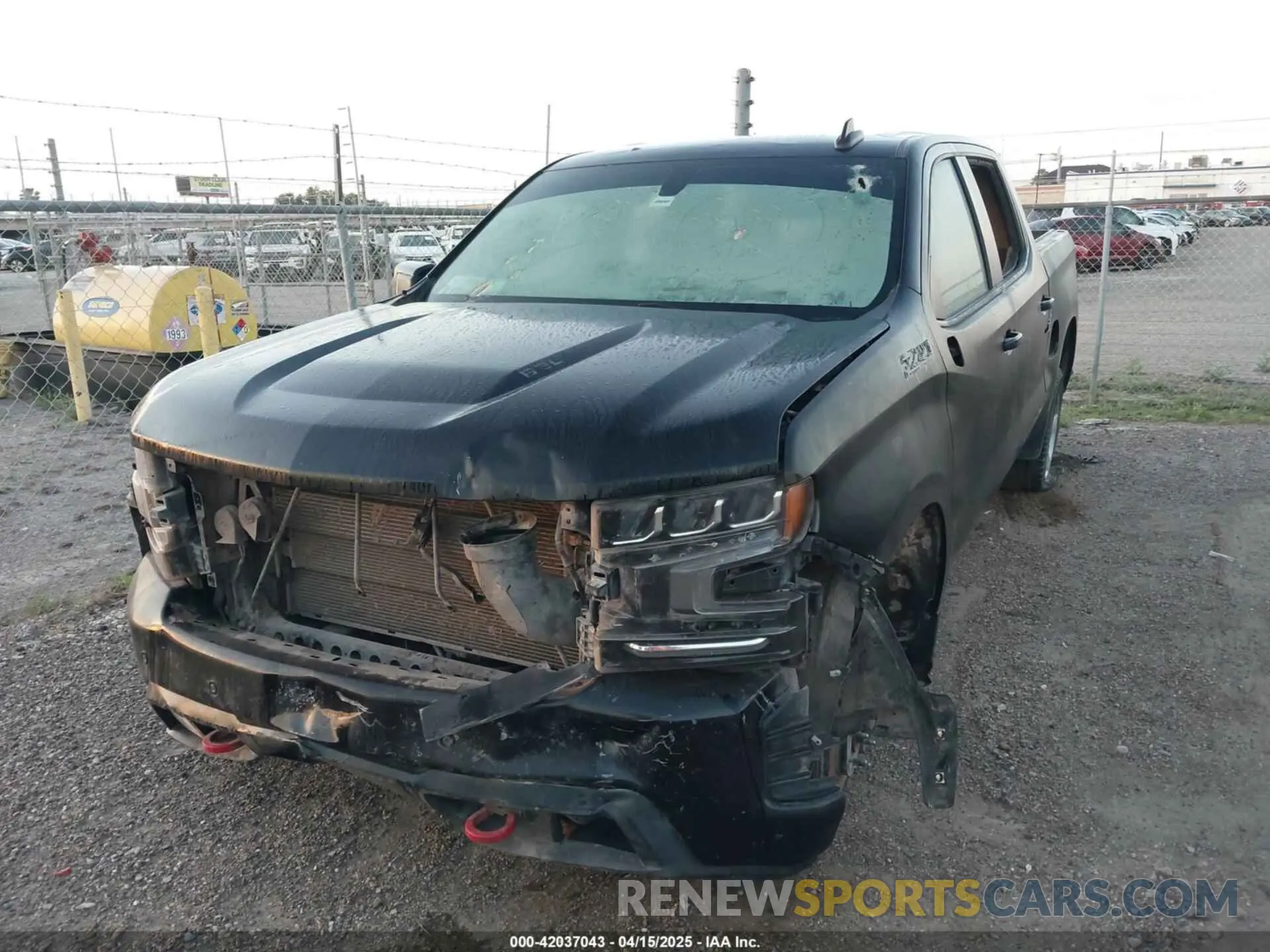 2 Photograph of a damaged car 1GCPYFEL2LZ279173 CHEVROLET SILVERADO 1500 2020
