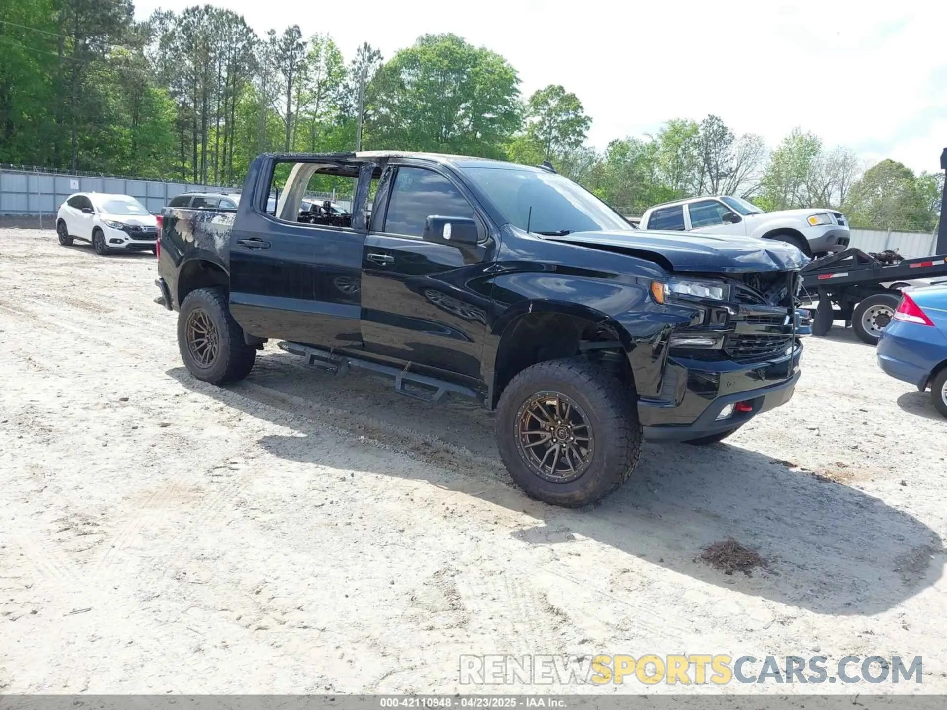 1 Photograph of a damaged car 1GCPYFEL5LZ224488 CHEVROLET SILVERADO 1500 2020