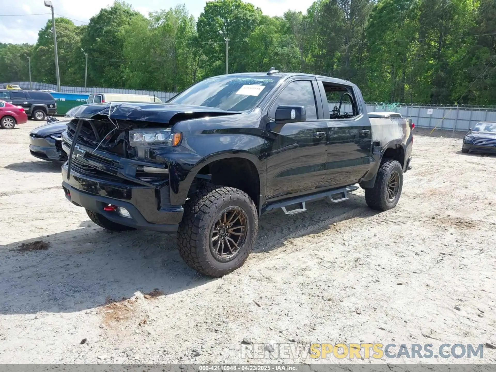 2 Photograph of a damaged car 1GCPYFEL5LZ224488 CHEVROLET SILVERADO 1500 2020