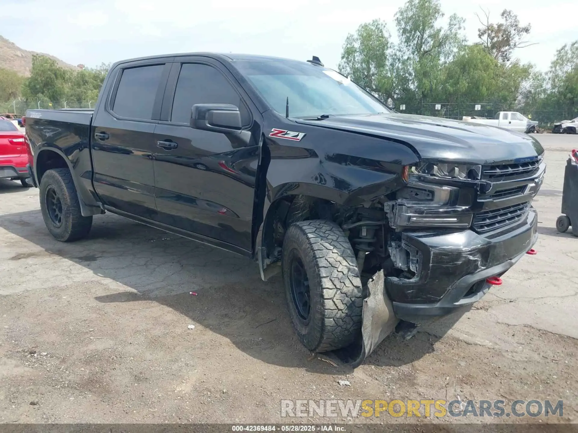 1 Photograph of a damaged car 1GCPYFEL9LZ349817 CHEVROLET SILVERADO 1500 2020