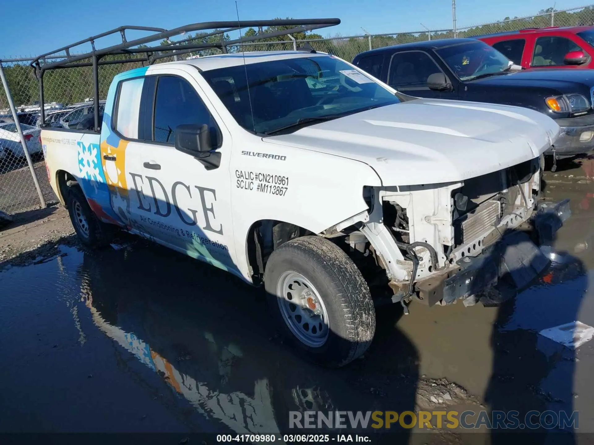 1 Photograph of a damaged car 1GCRWAEK6LZ229532 CHEVROLET SILVERADO 1500 2020