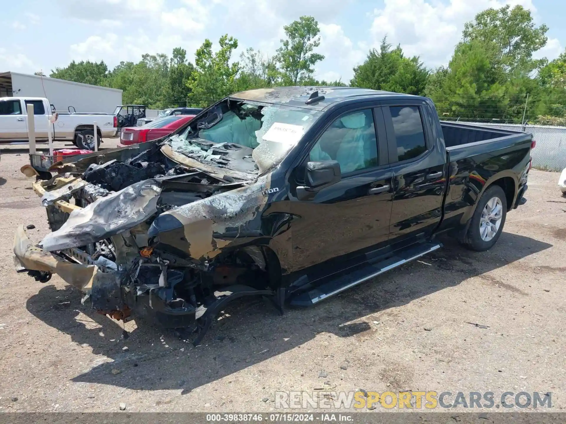 2 Photograph of a damaged car 1GCRWBEF0LZ133727 CHEVROLET SILVERADO 1500 2020