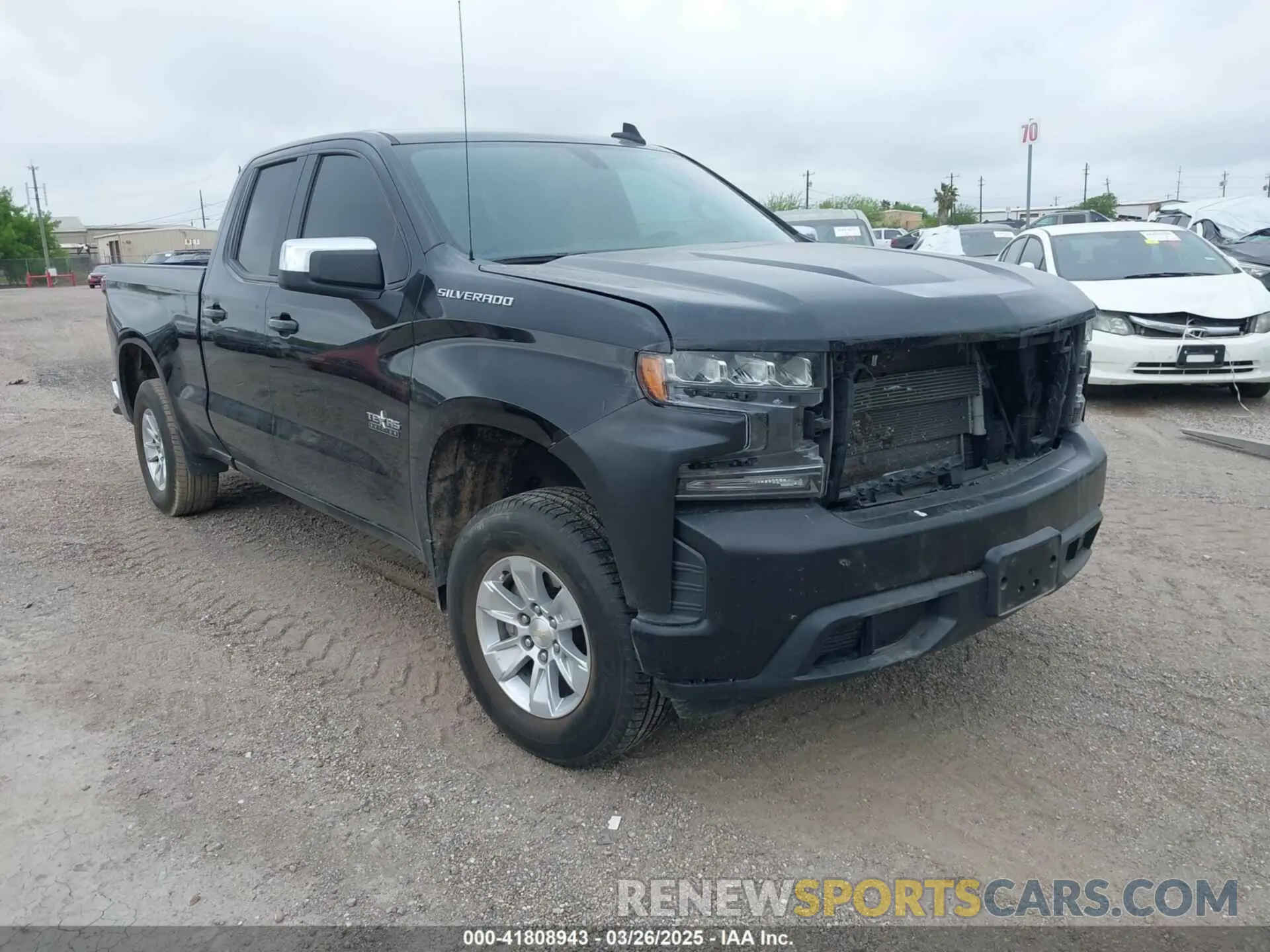 1 Photograph of a damaged car 1GCRWCED0LZ314377 CHEVROLET SILVERADO 1500 2020