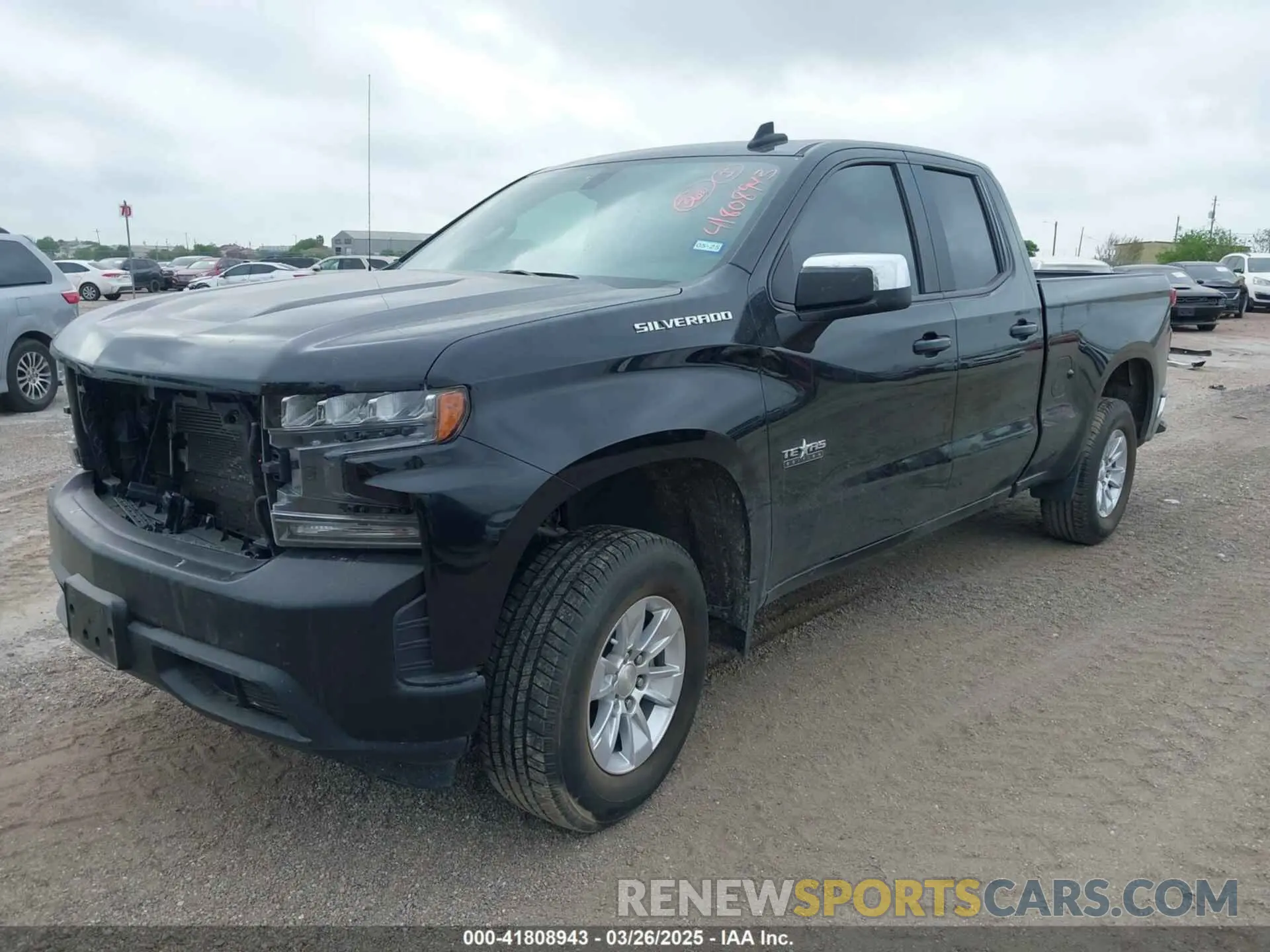 2 Photograph of a damaged car 1GCRWCED0LZ314377 CHEVROLET SILVERADO 1500 2020