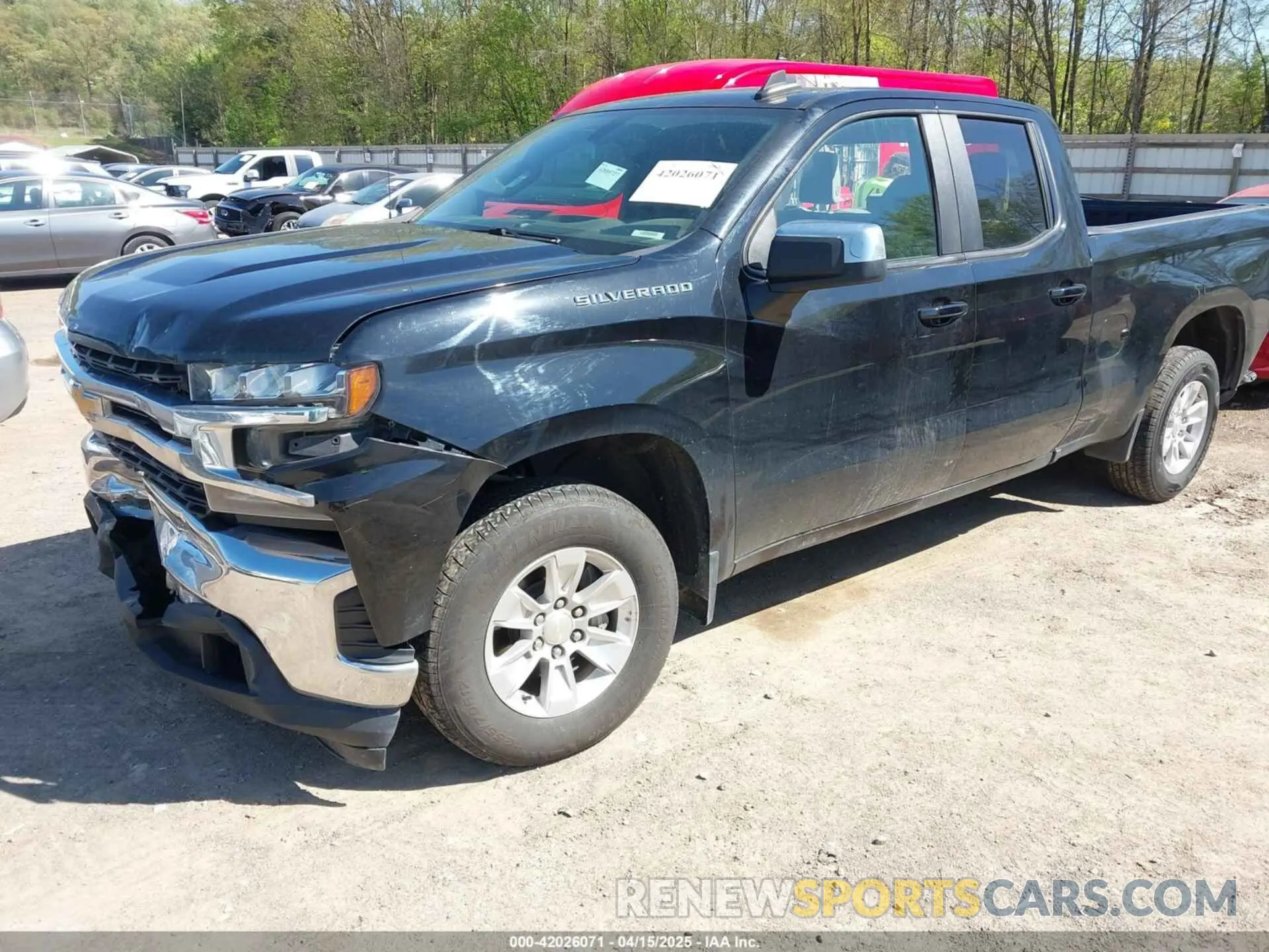 2 Photograph of a damaged car 1GCRWCEK4LZ132423 CHEVROLET SILVERADO 1500 2020