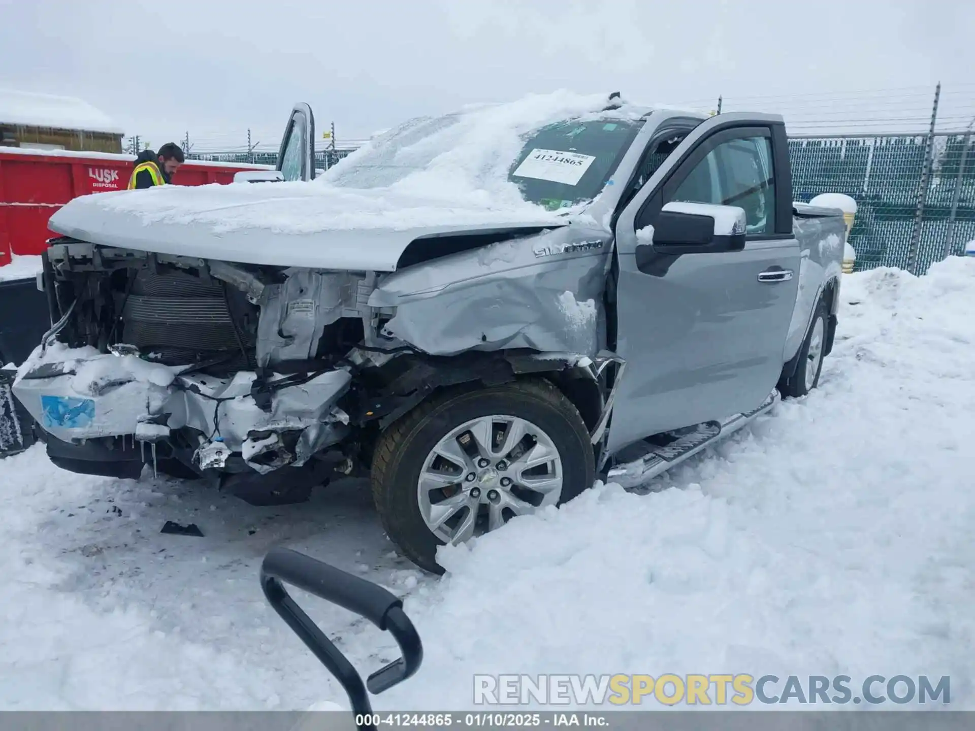 2 Photograph of a damaged car 1GCRYBEF6LZ368465 CHEVROLET SILVERADO 1500 2020