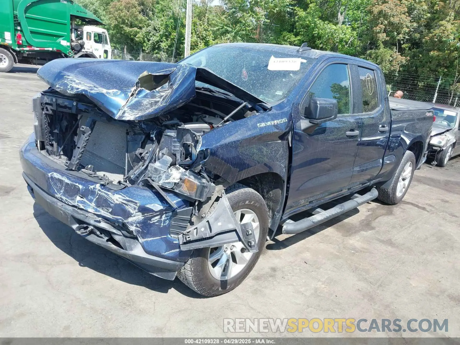 2 Photograph of a damaged car 1GCRYBEH0LZ337679 CHEVROLET SILVERADO 1500 2020