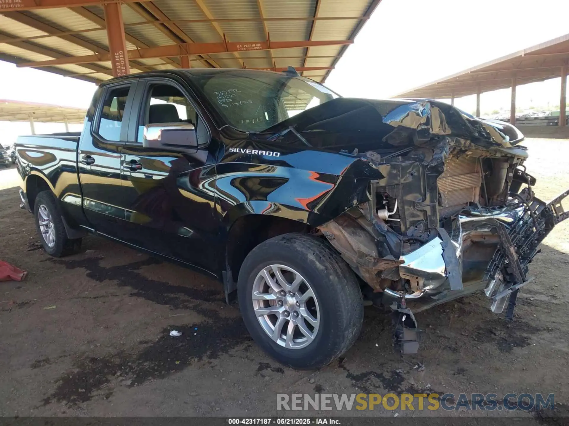 1 Photograph of a damaged car 1GCRYDED2LZ162800 CHEVROLET SILVERADO 1500 2020