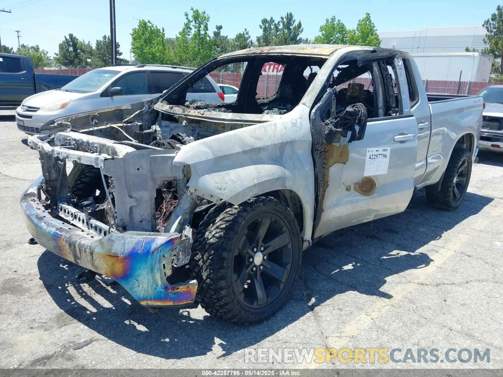 2 Photograph of a damaged car 1GCRYDED3LZ170940 CHEVROLET SILVERADO 1500 2020