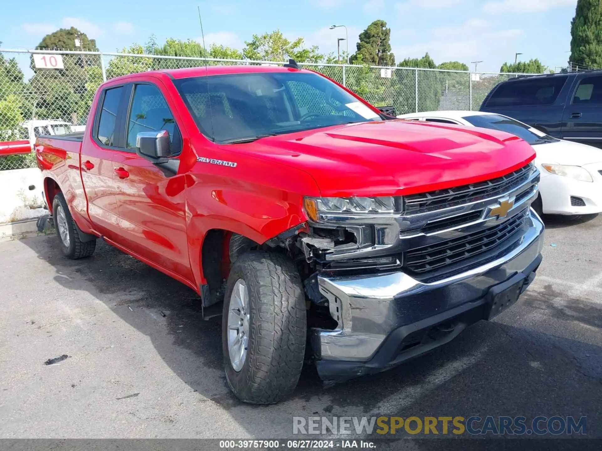 1 Photograph of a damaged car 1GCRYDED3LZ173515 CHEVROLET SILVERADO 1500 2020
