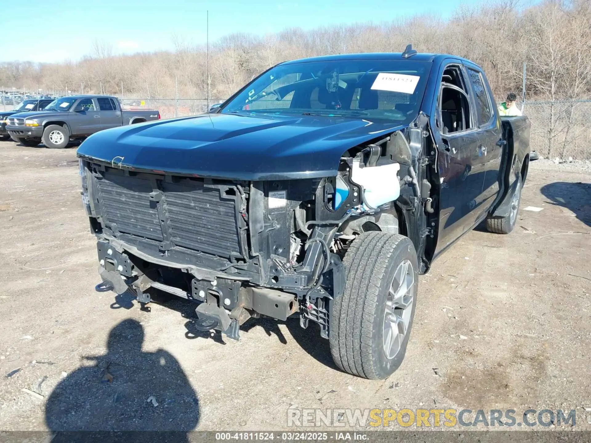 2 Photograph of a damaged car 1GCRYDED3LZ197300 CHEVROLET SILVERADO 1500 2020
