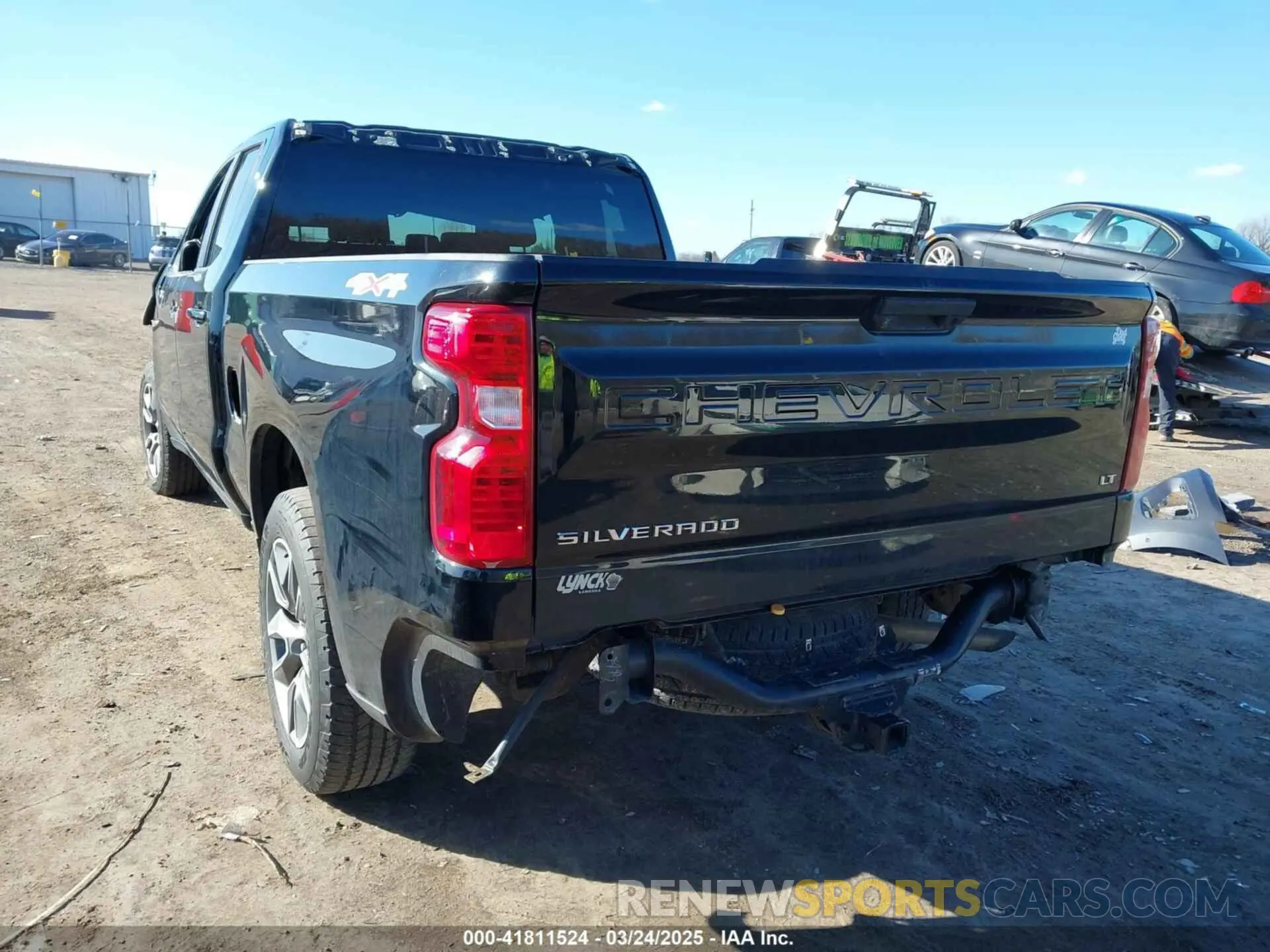 3 Photograph of a damaged car 1GCRYDED3LZ197300 CHEVROLET SILVERADO 1500 2020