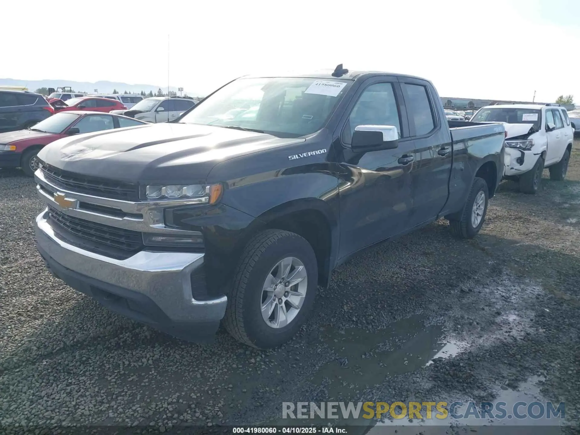 2 Photograph of a damaged car 1GCRYDED5LZ168445 CHEVROLET SILVERADO 1500 2020