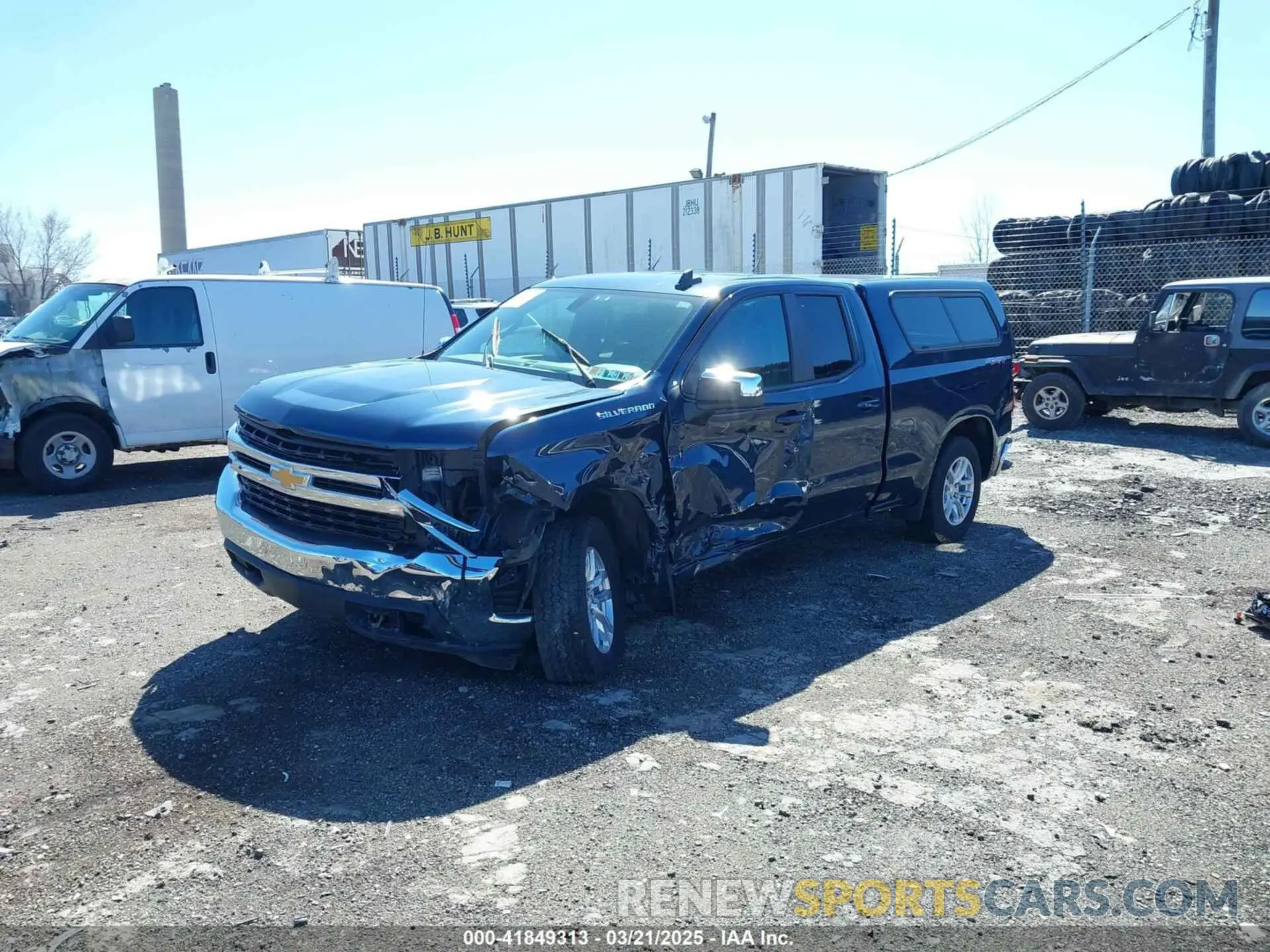 2 Photograph of a damaged car 1GCRYDED6LZ286004 CHEVROLET SILVERADO 1500 2020