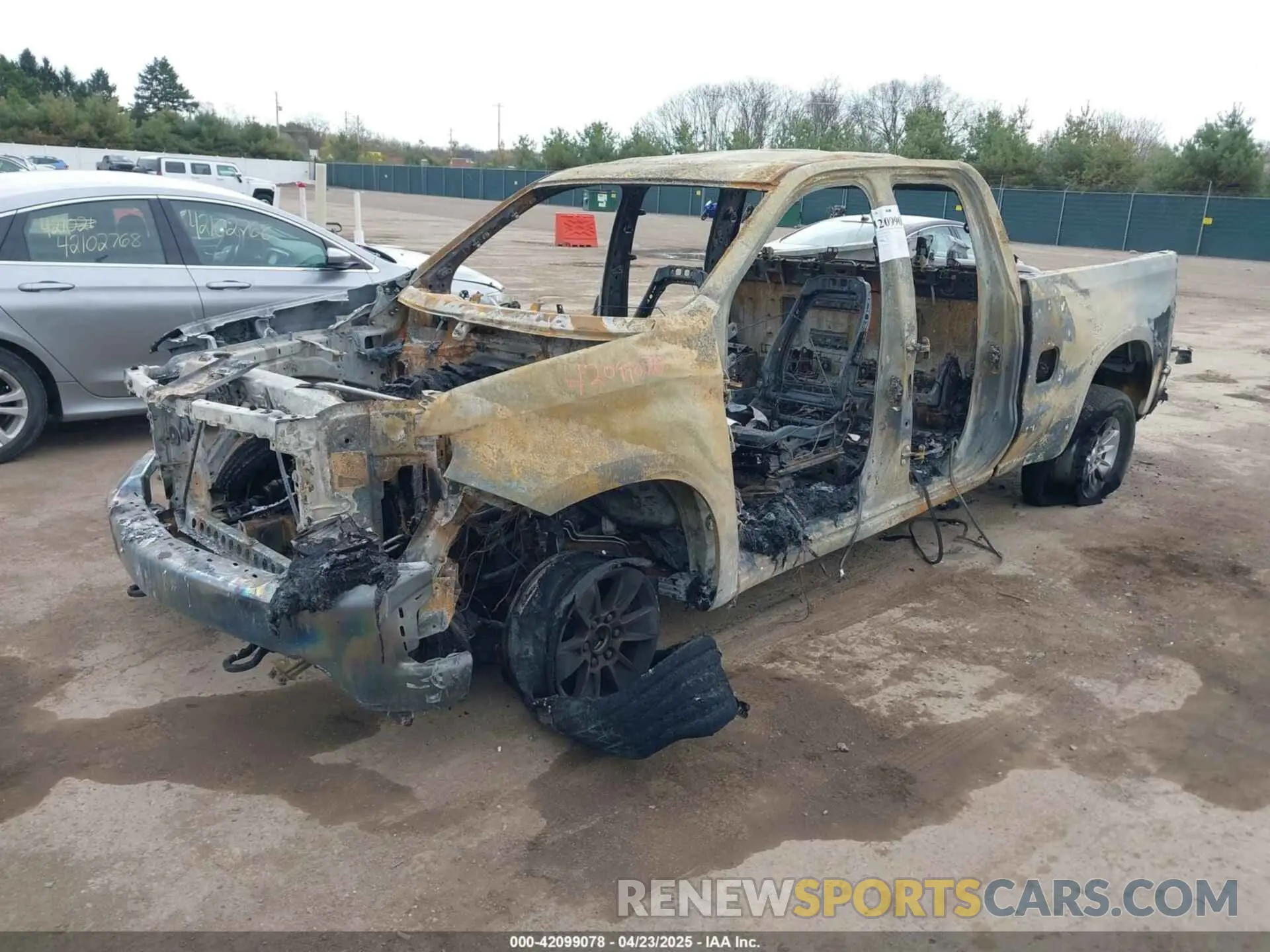 2 Photograph of a damaged car 1GCRYDED8LZ251920 CHEVROLET SILVERADO 1500 2020