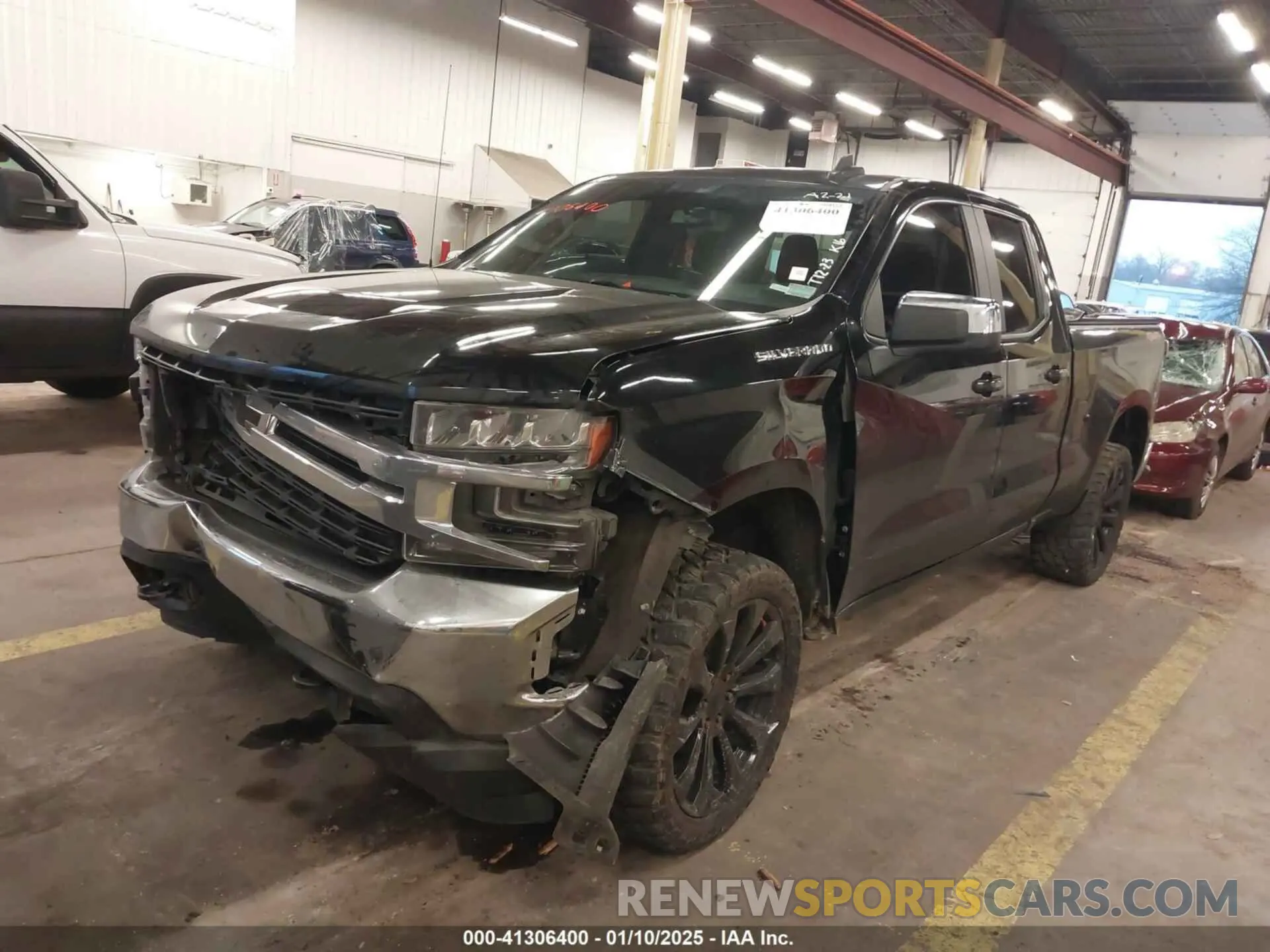 2 Photograph of a damaged car 1GCRYDED9LZ130393 CHEVROLET SILVERADO 1500 2020
