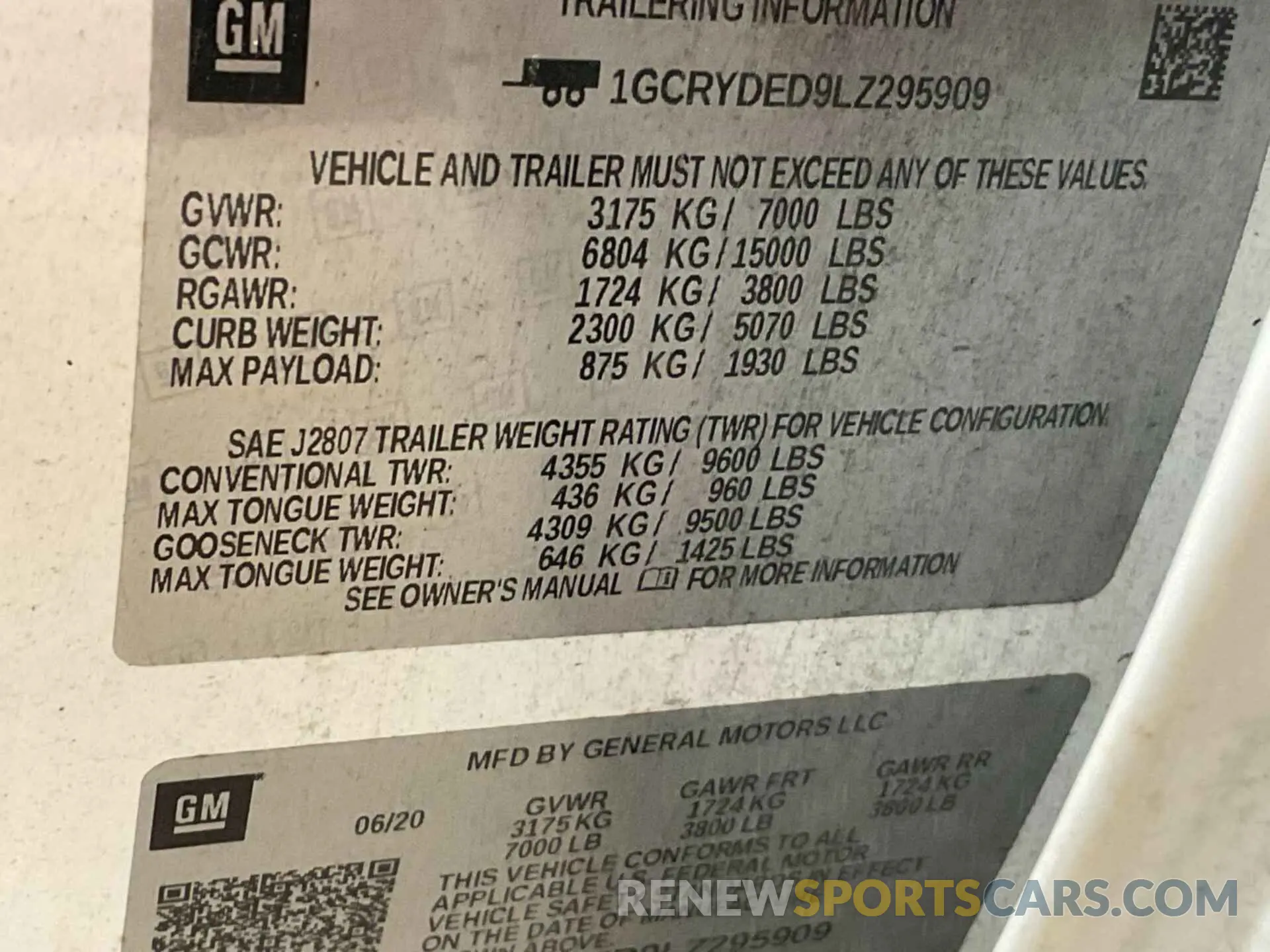 23 Photograph of a damaged car 1GCRYDED9LZ295909 CHEVROLET SILVERADO 1500 2020