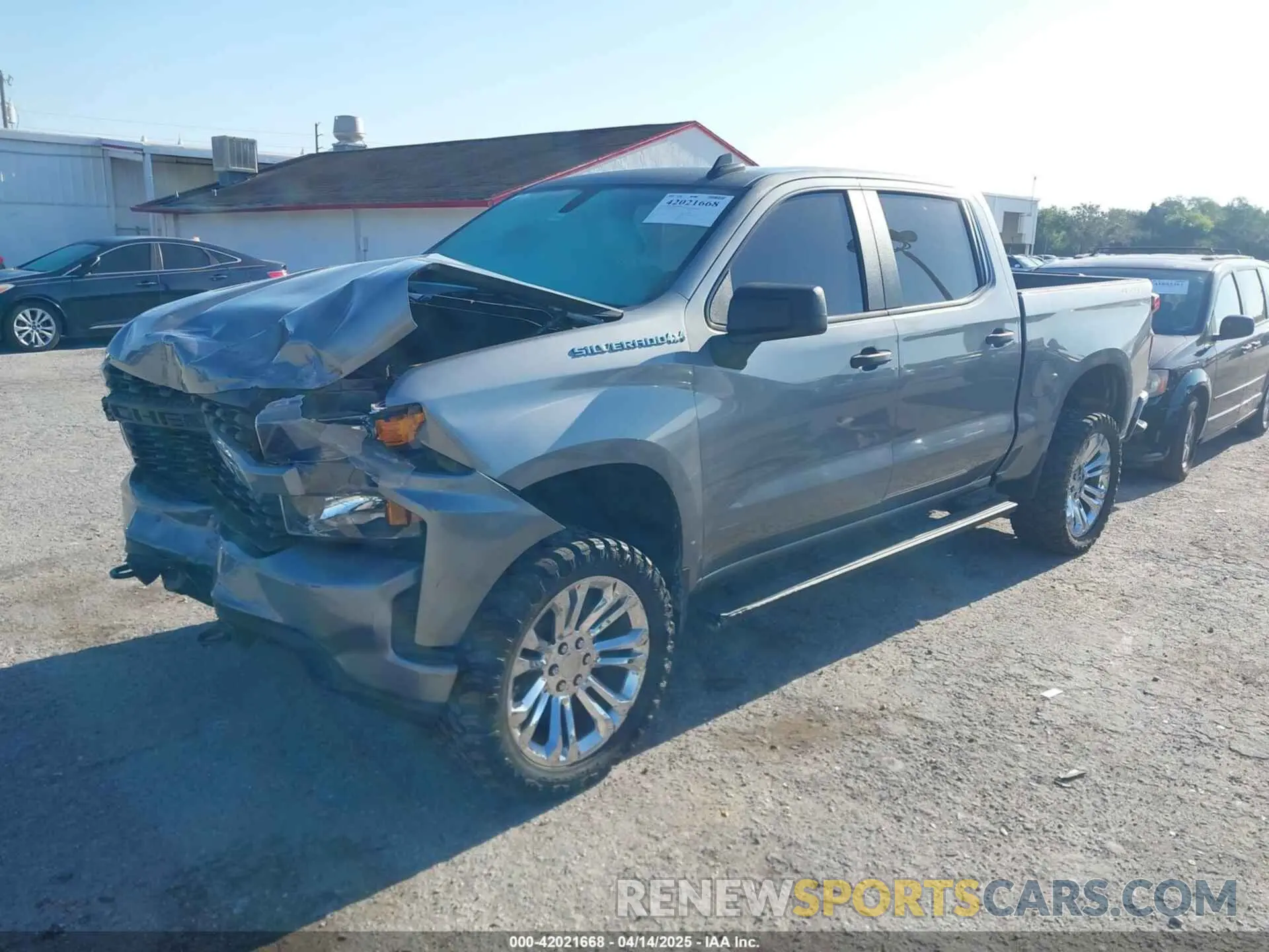 2 Photograph of a damaged car 1GCUYBEF1LZ201263 CHEVROLET SILVERADO 1500 2020