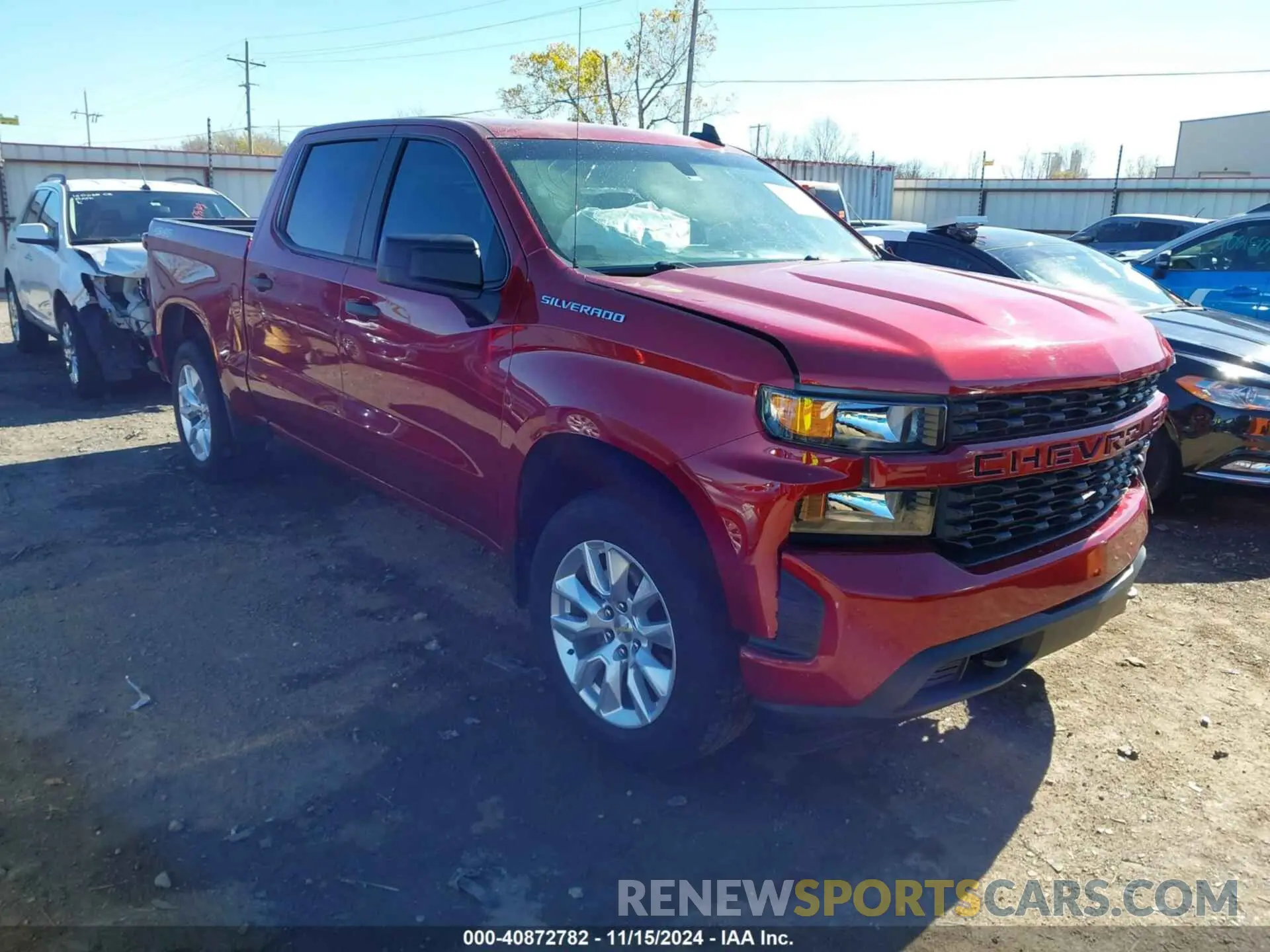 1 Photograph of a damaged car 1GCUYBEFXLZ305217 CHEVROLET SILVERADO 1500 2020