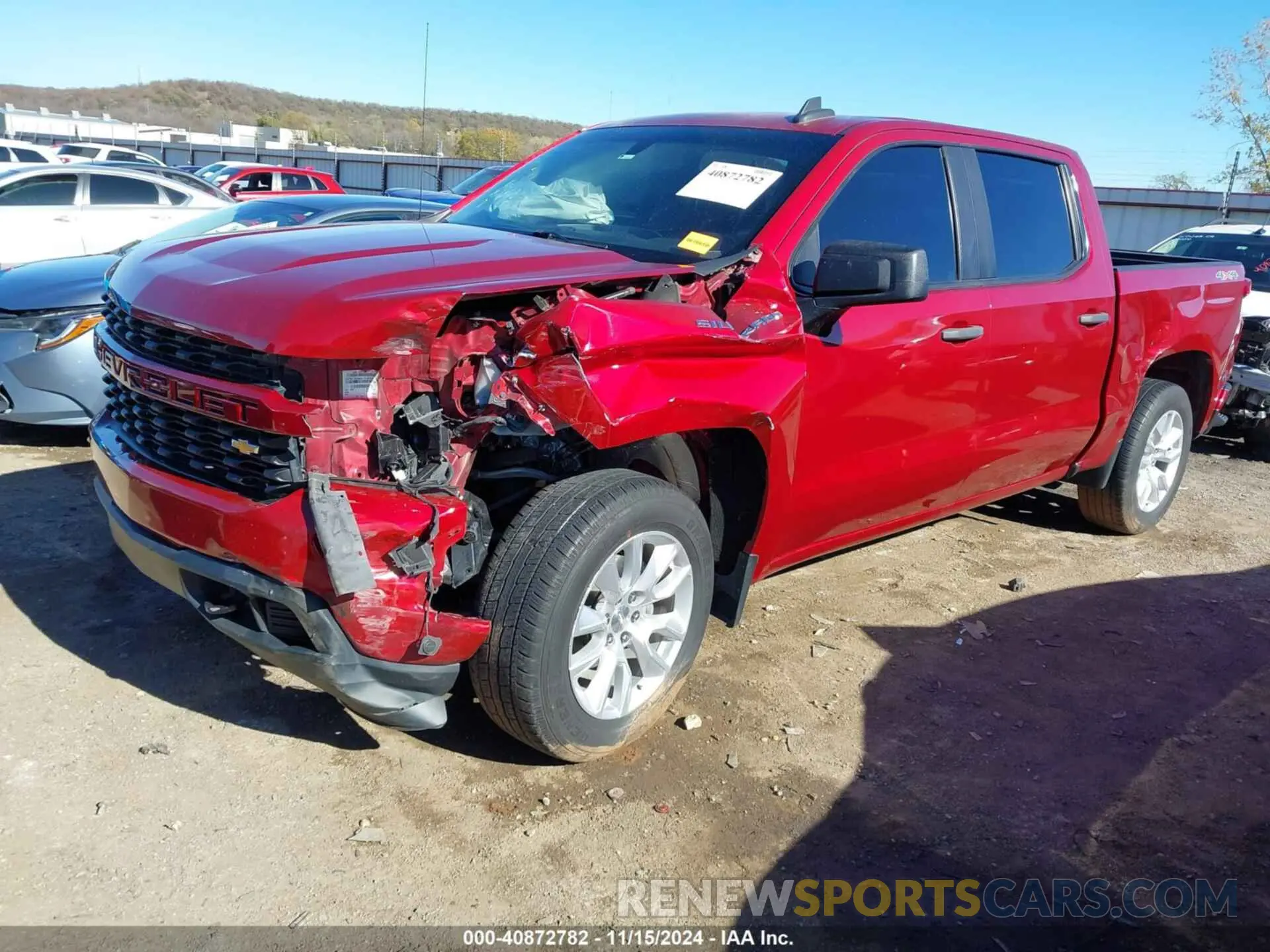 2 Photograph of a damaged car 1GCUYBEFXLZ305217 CHEVROLET SILVERADO 1500 2020
