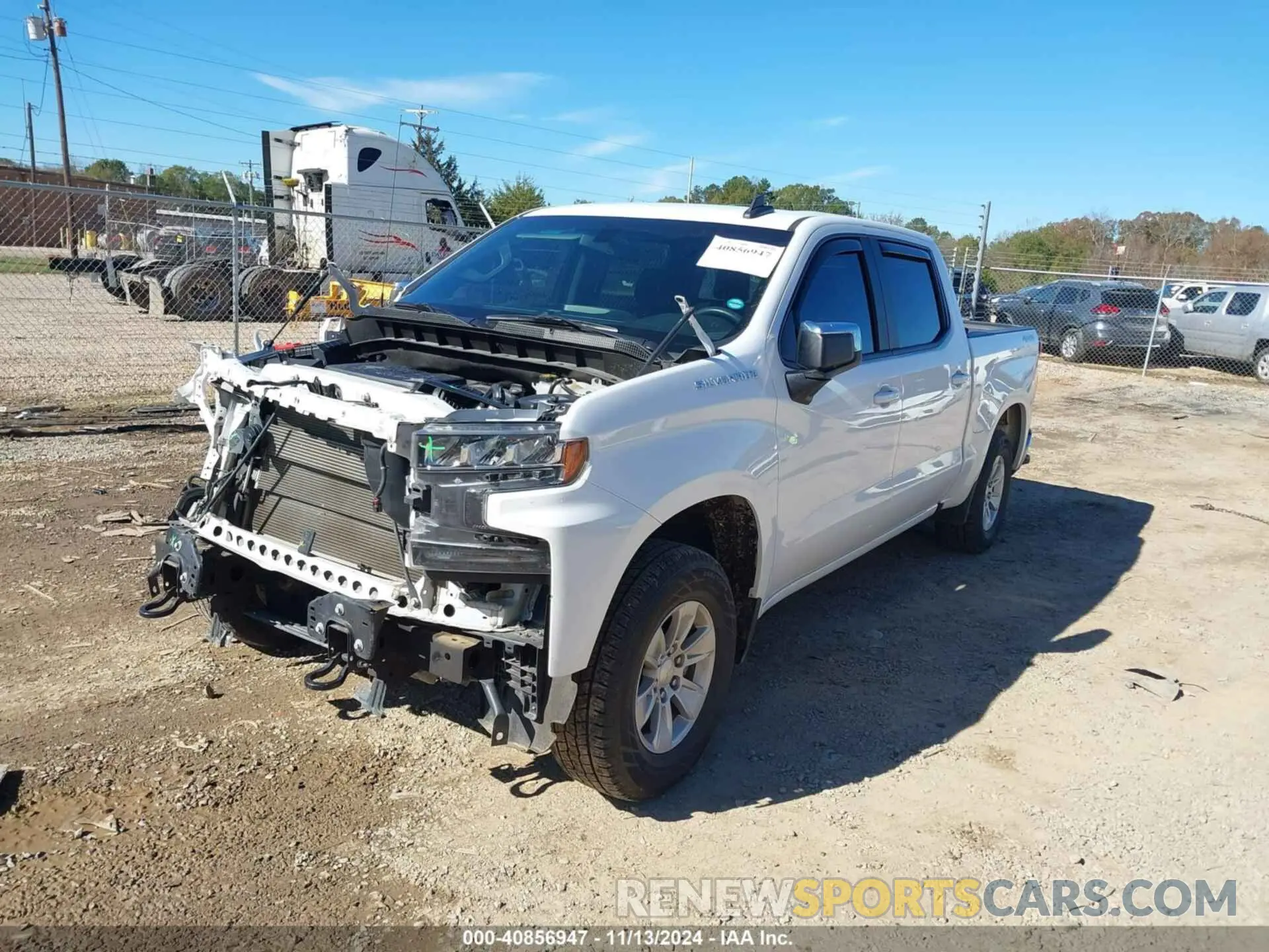 2 Photograph of a damaged car 1GCUYDED3LZ251219 CHEVROLET SILVERADO 1500 2020