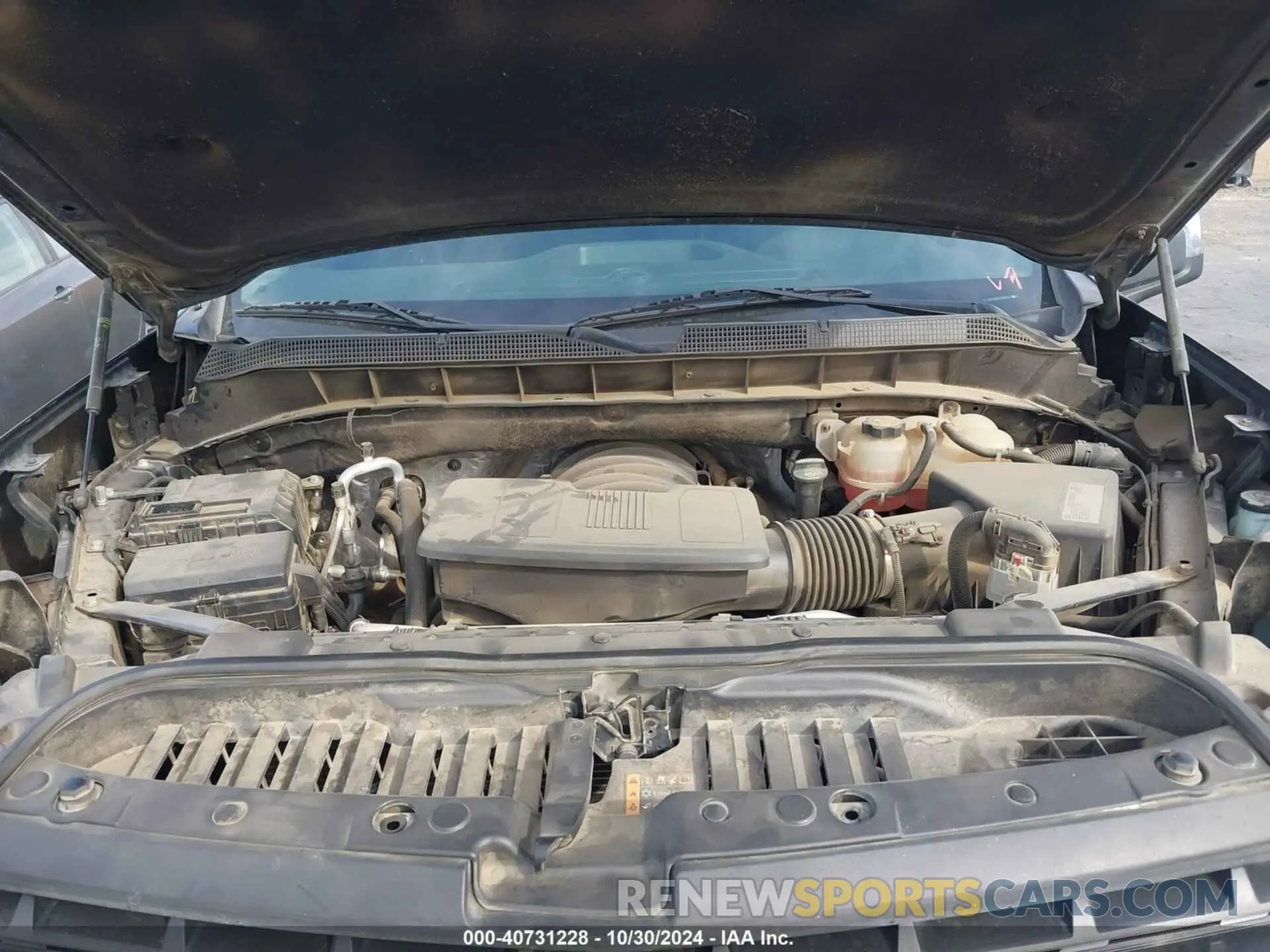 10 Photograph of a damaged car 1GCUYDEDXLZ221344 CHEVROLET SILVERADO 1500 2020
