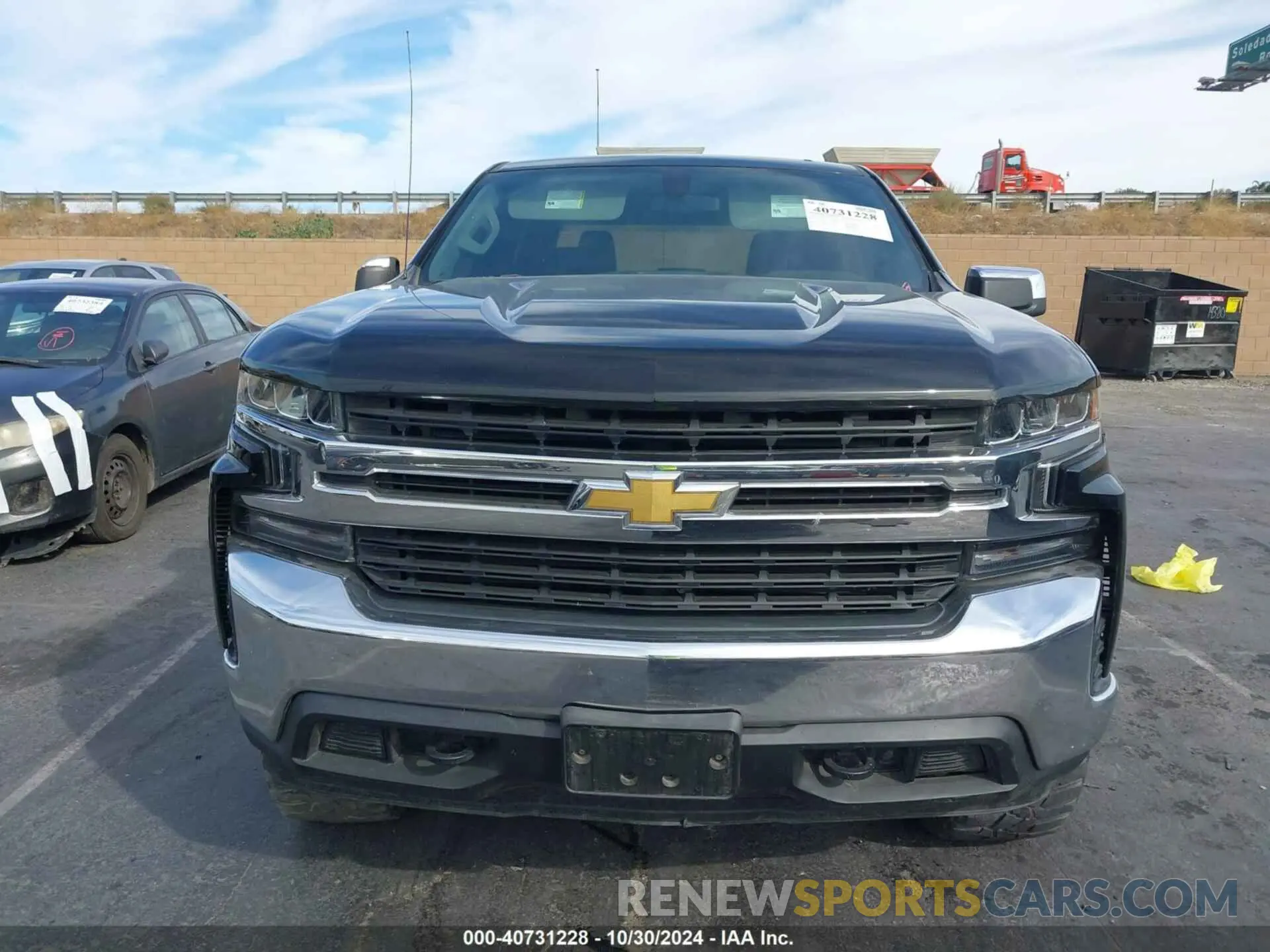 11 Photograph of a damaged car 1GCUYDEDXLZ221344 CHEVROLET SILVERADO 1500 2020