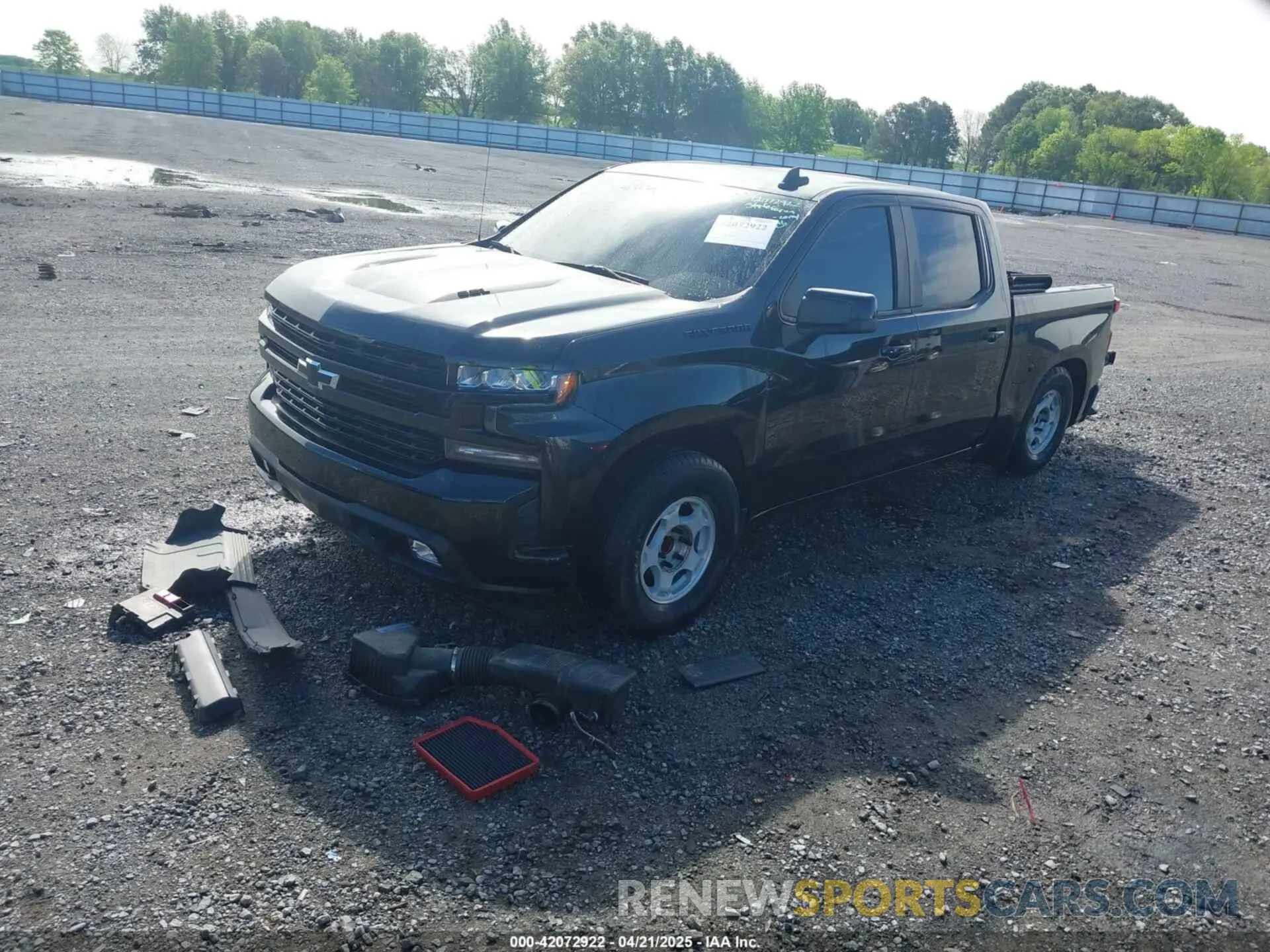 2 Photograph of a damaged car 1GCUYEEL6LZ378415 CHEVROLET SILVERADO 1500 2020