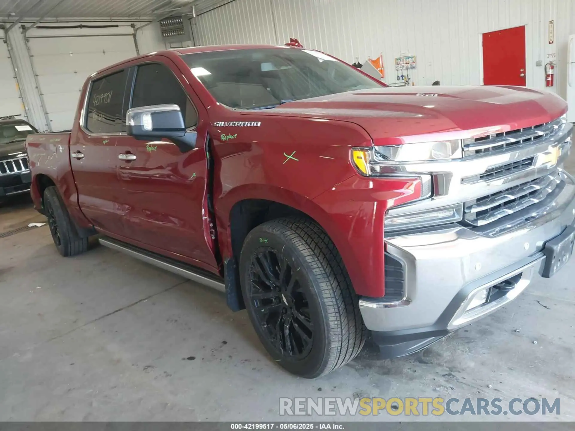 1 Photograph of a damaged car 1GCUYGEL8LZ126273 CHEVROLET SILVERADO 1500 2020