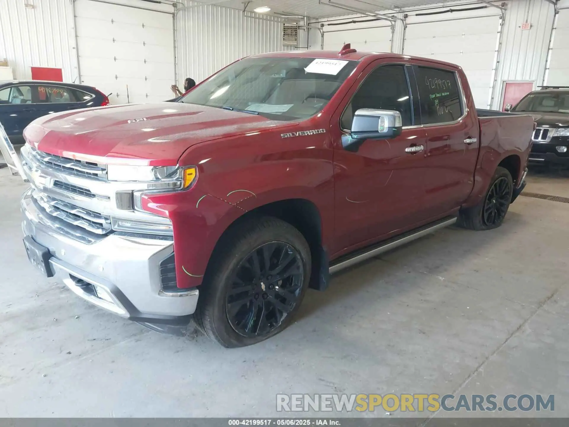 2 Photograph of a damaged car 1GCUYGEL8LZ126273 CHEVROLET SILVERADO 1500 2020