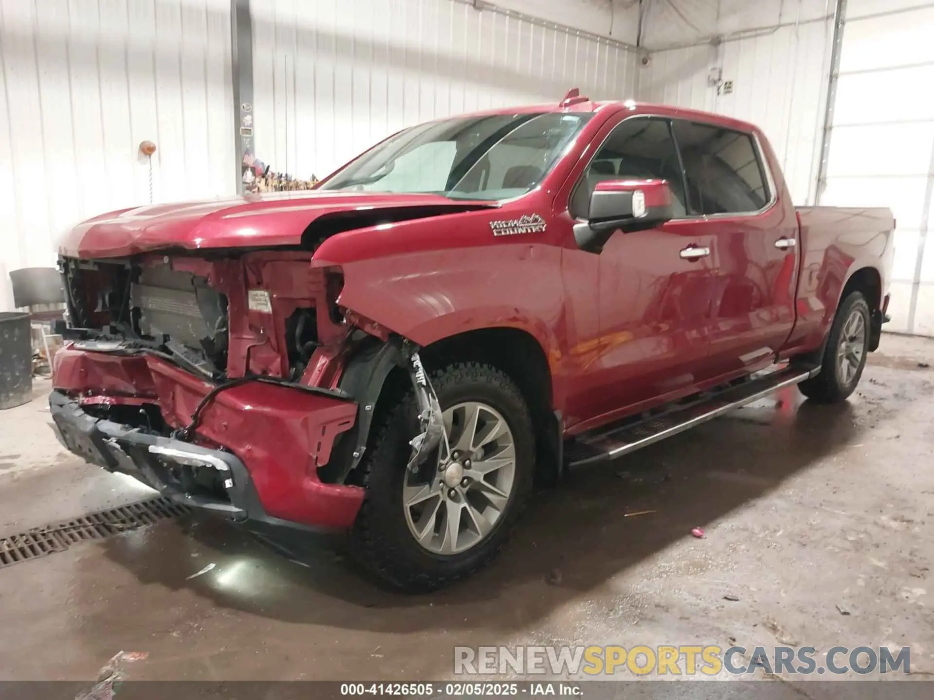2 Photograph of a damaged car 1GCUYHED2LZ230692 CHEVROLET SILVERADO 1500 2020