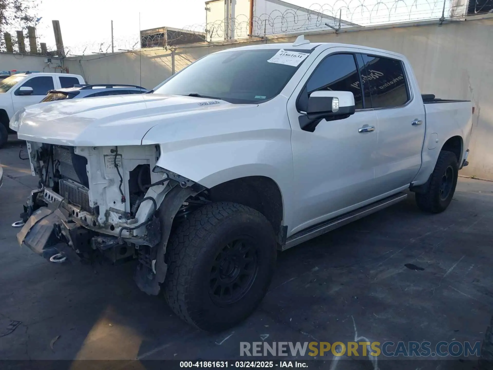 2 Photograph of a damaged car 1GCUYHET5LZ132165 CHEVROLET SILVERADO 1500 2020