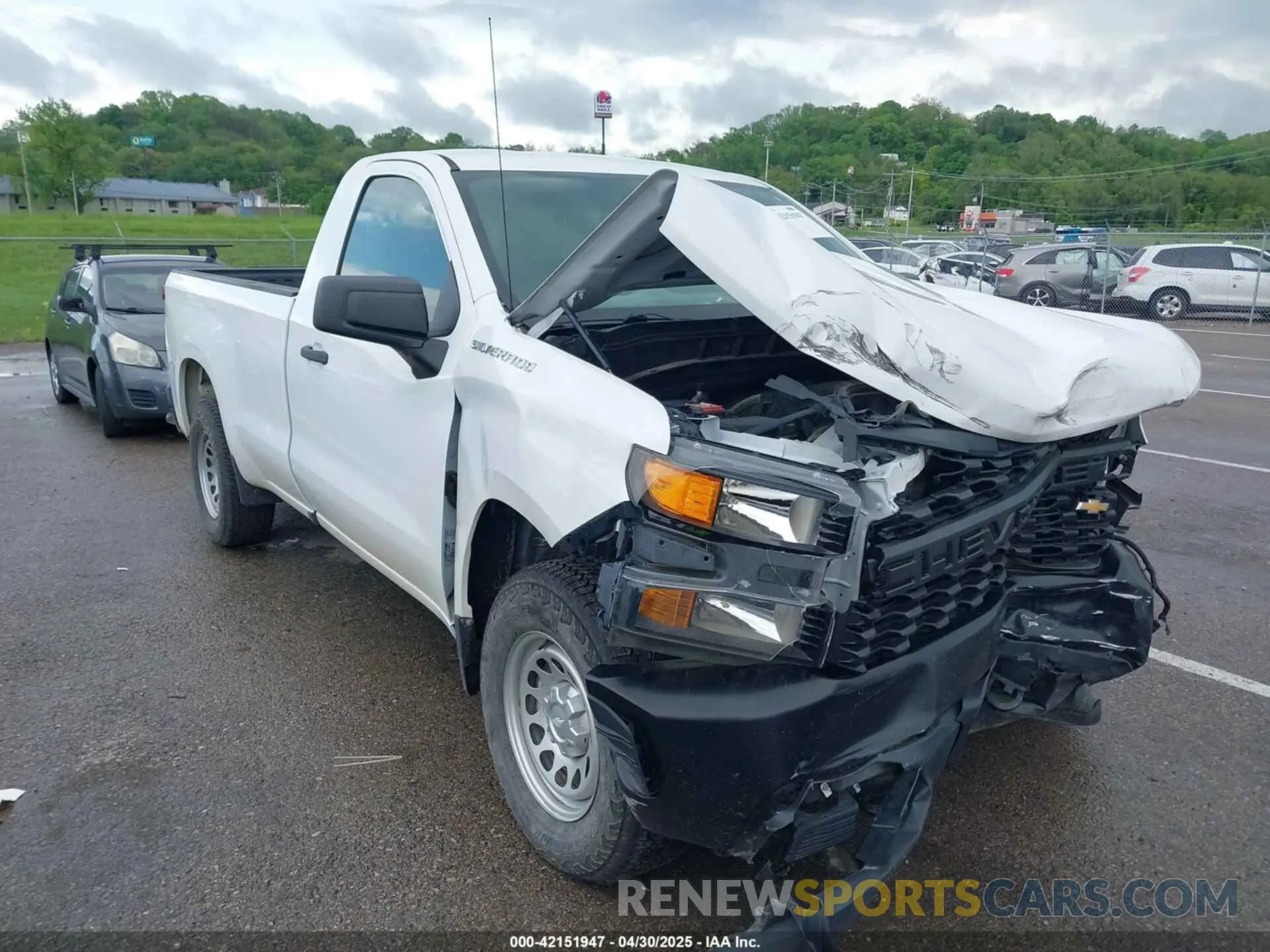 1 Photograph of a damaged car 3GCNWAEF8LG228206 CHEVROLET SILVERADO 1500 2020
