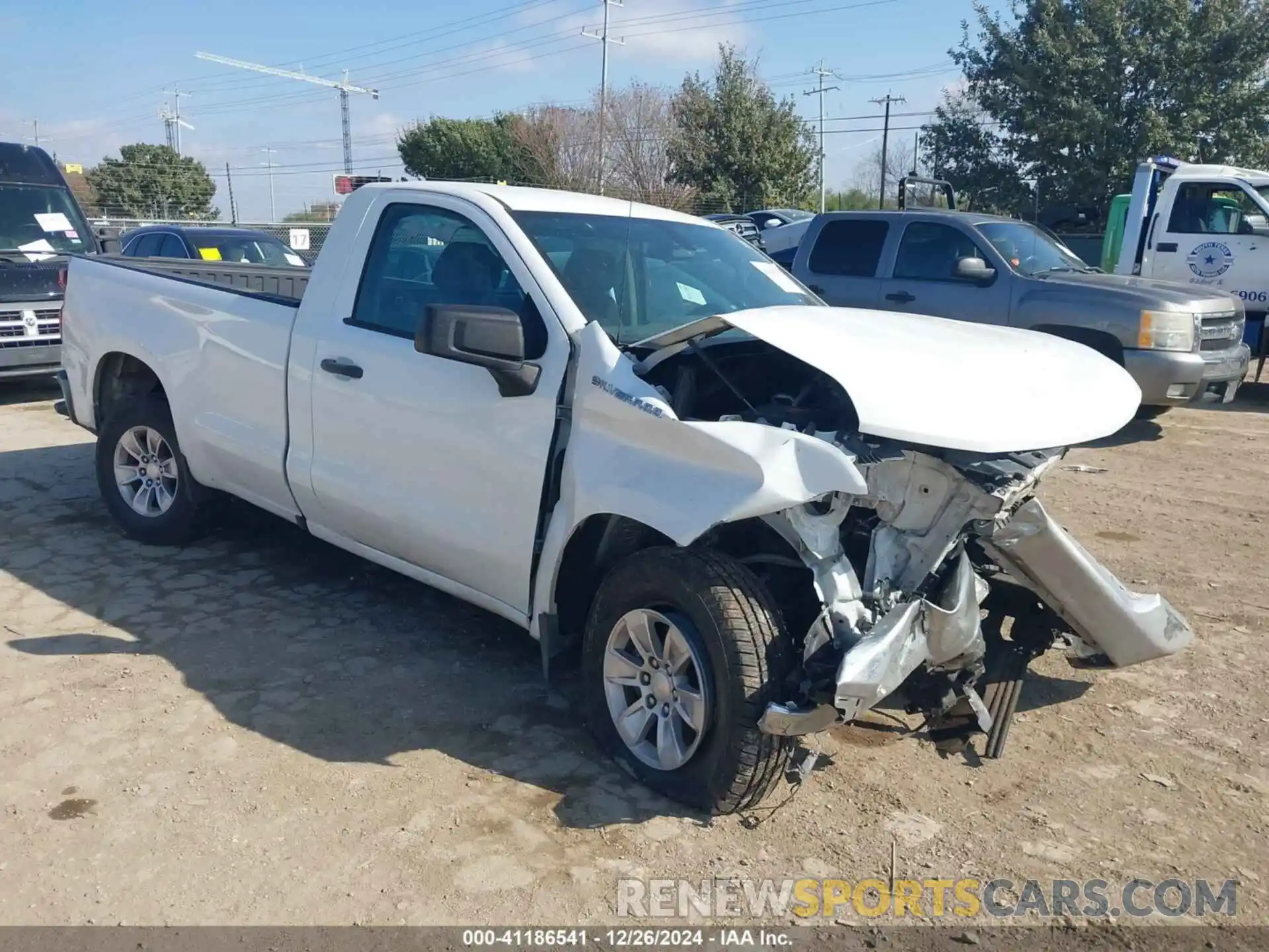 1 Photograph of a damaged car 3GCNWAEFXLG262938 CHEVROLET SILVERADO 1500 2020