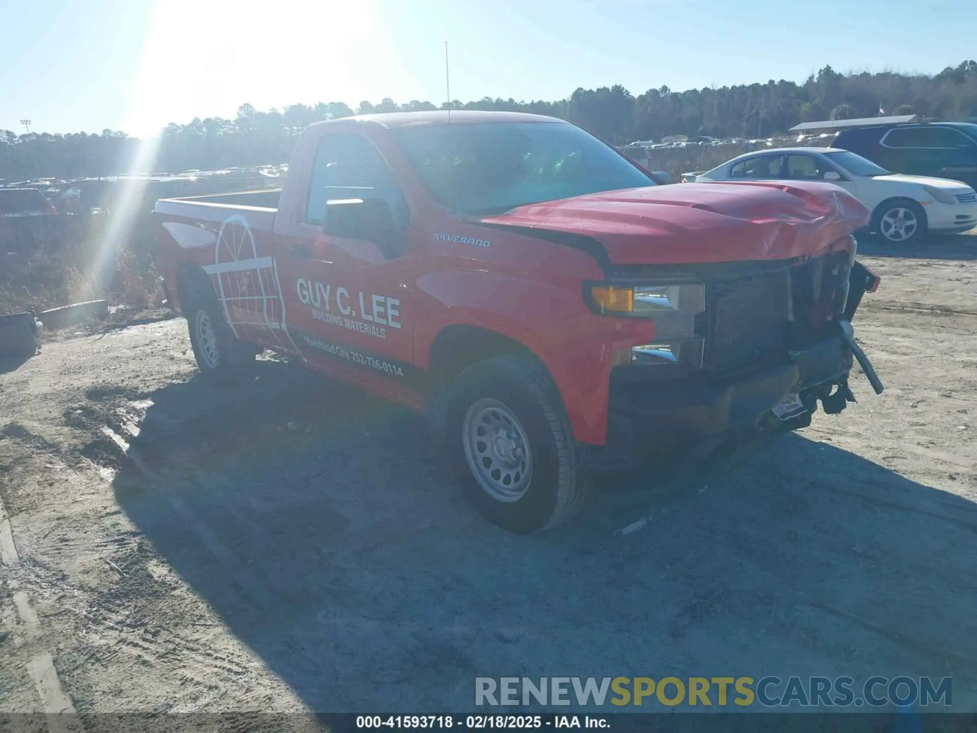 1 Photograph of a damaged car 3GCNWAEH3LG345516 CHEVROLET SILVERADO 1500 2020