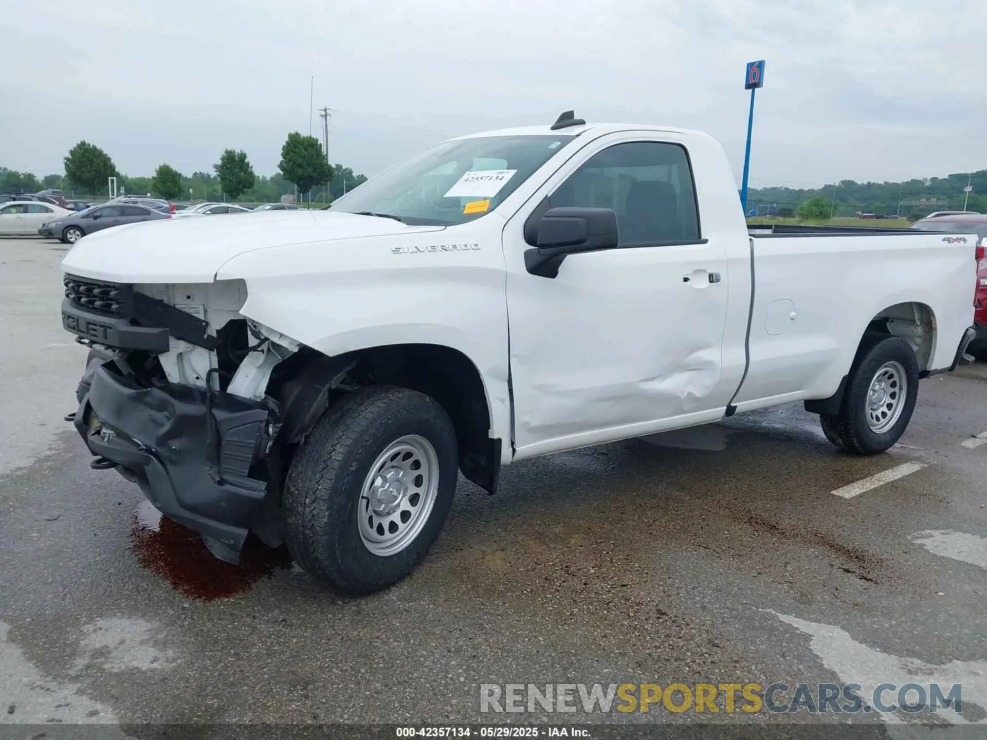 2 Photograph of a damaged car 3GCNYAEF7LG198822 CHEVROLET SILVERADO 1500 2020